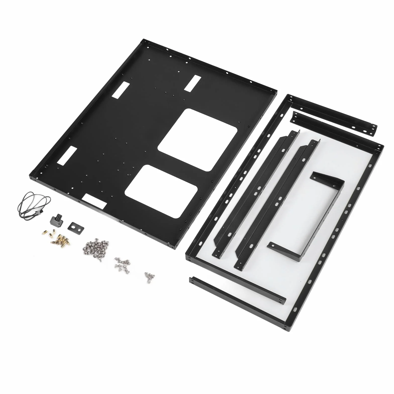 Yctze ATX Otwarta Obudowa dla Eatx, MATX, ITX Monety - Stojak na Komputery do Gier z Podparciem Chłodzenia dla Podwójnych Kanałów X79/x99