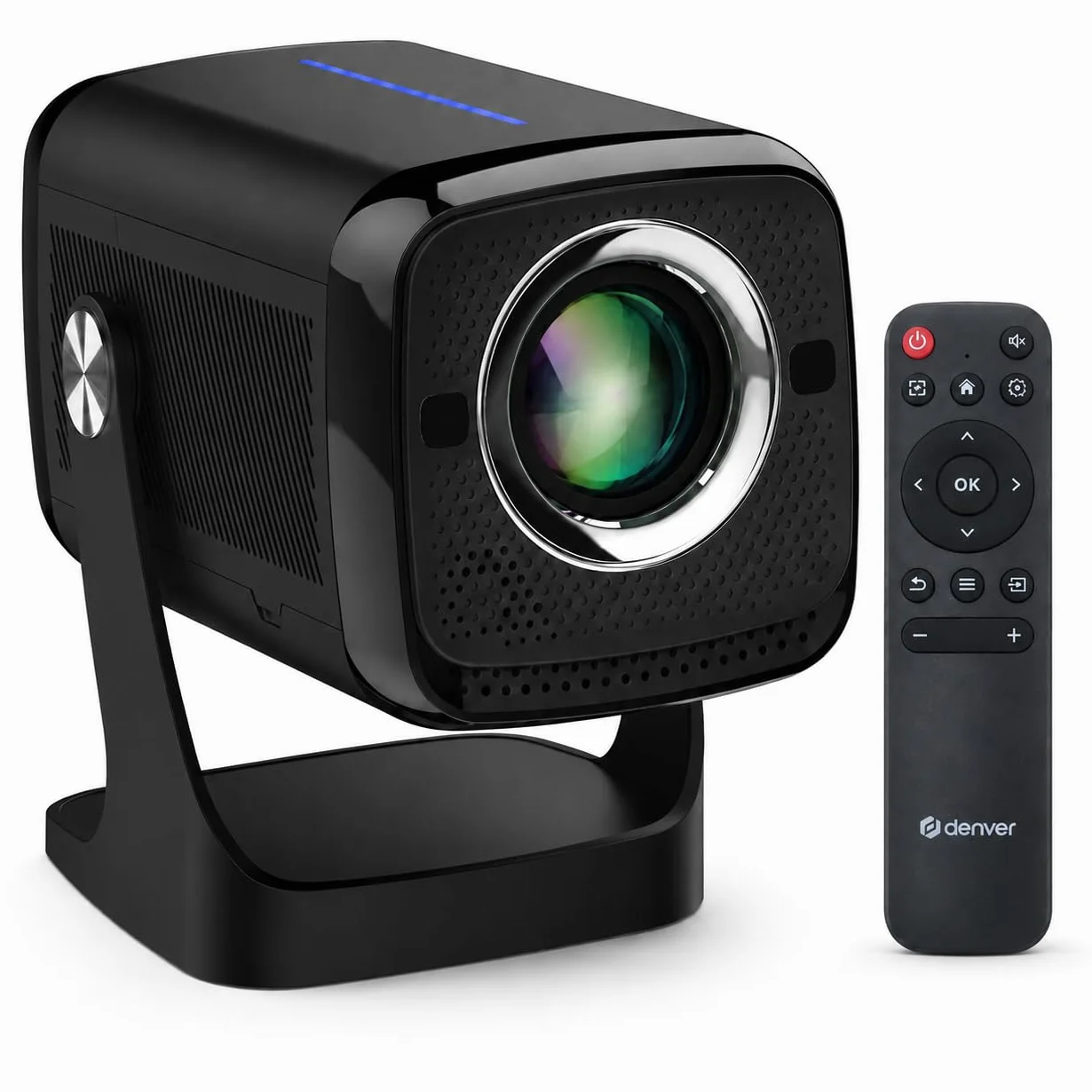 Denver PR-4852 projektor LED 4K UHD, 700 ANSI lumenów, kontrast 8000:1, rozmiar ekranu 45-180 cali