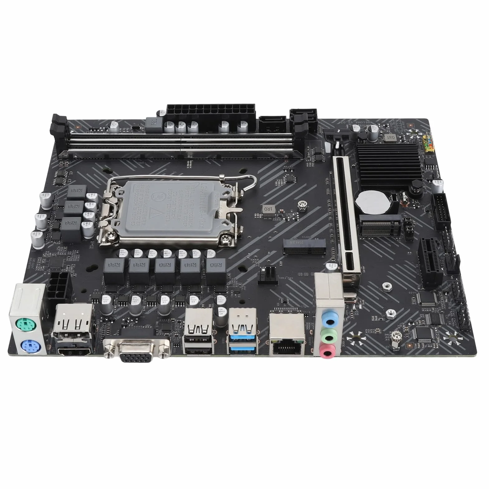 Denash Komputer Wysokowydajny Komputerowa Płyta Główna DDR4 2133HMZ Zestaw Pamięci PCIE 4.0 X16 NVME M.2 Port LGA1700 Pin Atx Core 12 13 Gen CPU dla Profesjonalistów (H610 Mothe Board+8 GB x 2