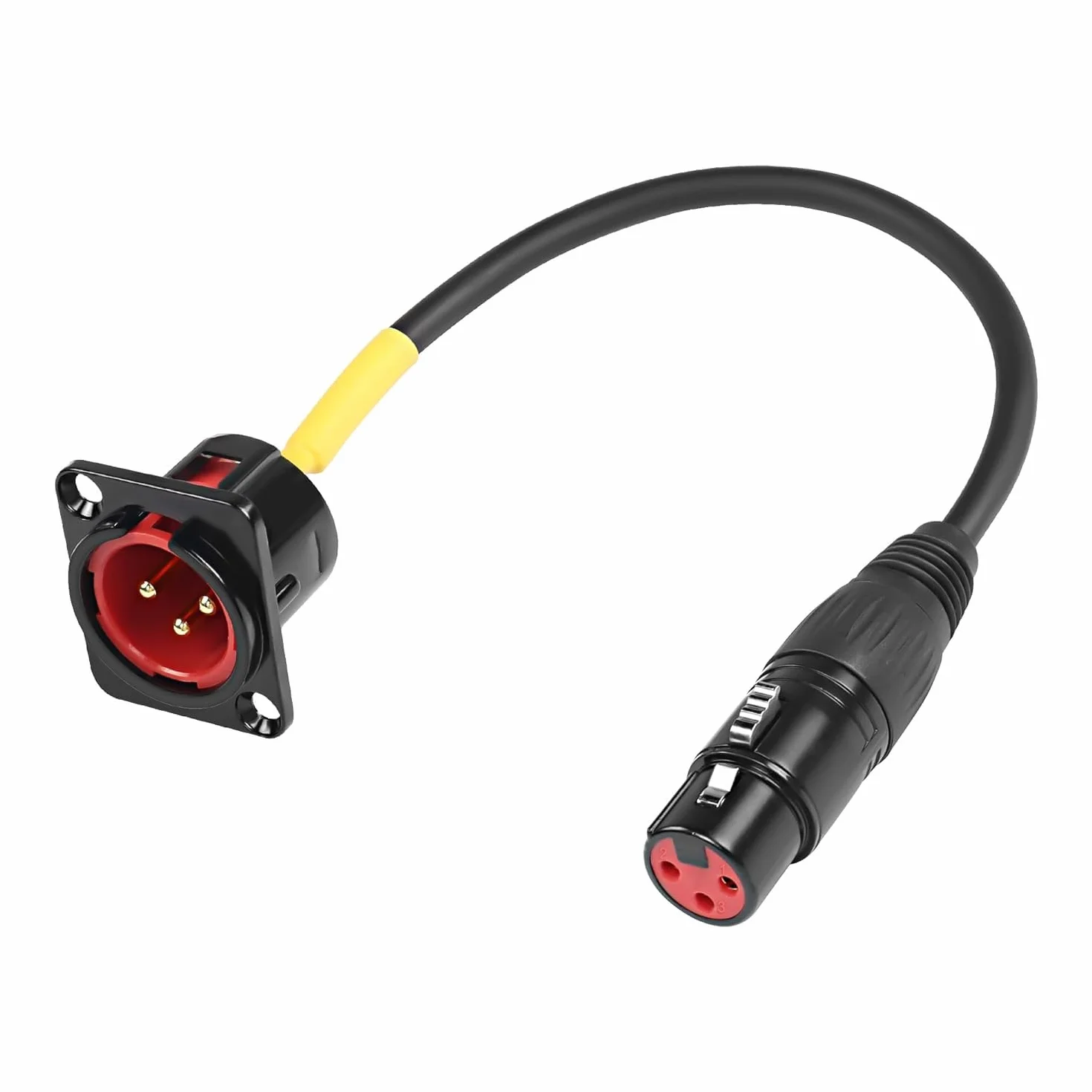 Wtyczka D XLR do gniazda XLR 3-pinowy mikrofon Feed/Pass Thru Converter 50 cm