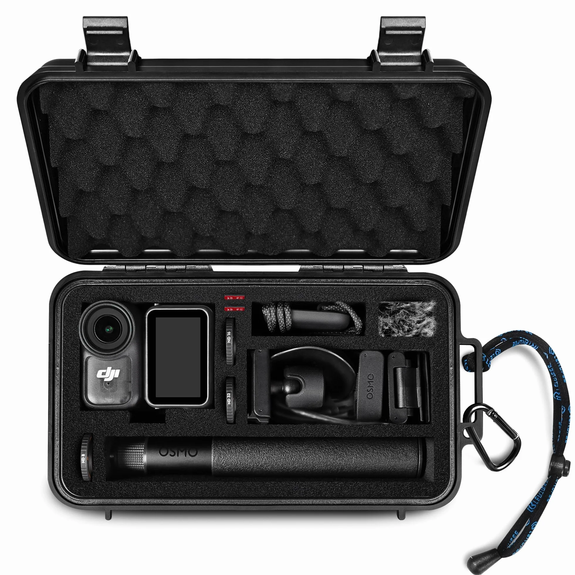 Lekufee Podróżna Wodoszczelna Twarda Walizka dla DJI Osmo Nano, Standard Combo i Akcesoriów (Tylko Torba i Walizka)