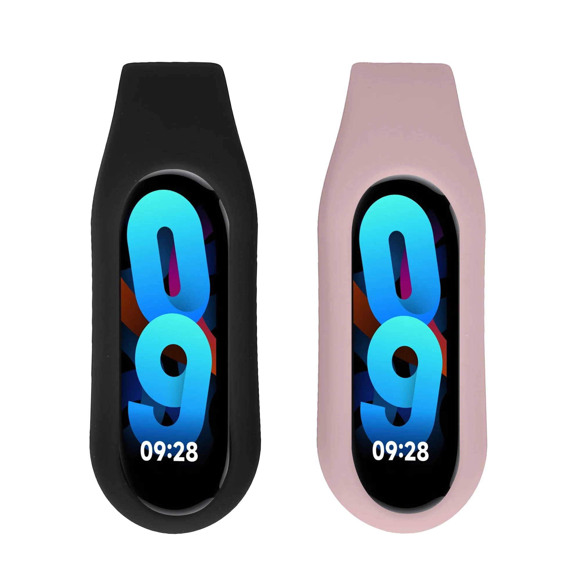 kwmobile klips do opaski kompatybilny z Xiaomi Mi Band 10/9 / 8 - silikonowa uchwyt na fitnesstracker - bez trackera