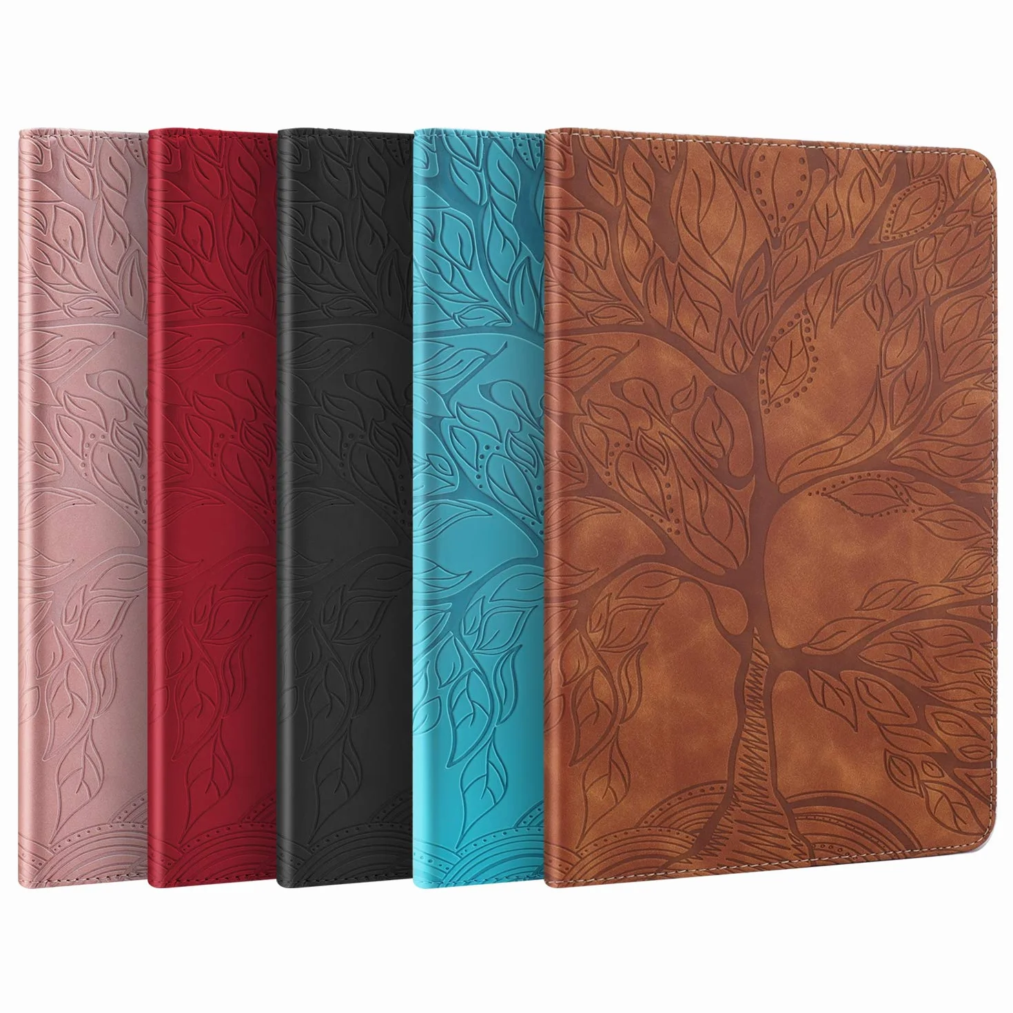 Etui iPad Pro 12.9 6. i 5. generacji (2022/2021/2020) Ultra Slim PU Pokrowiec ochronny na tablet z funkcją stojaka, etui z uchwytem na iPada Pro 12.9 2022/2021/2020 Brązowy