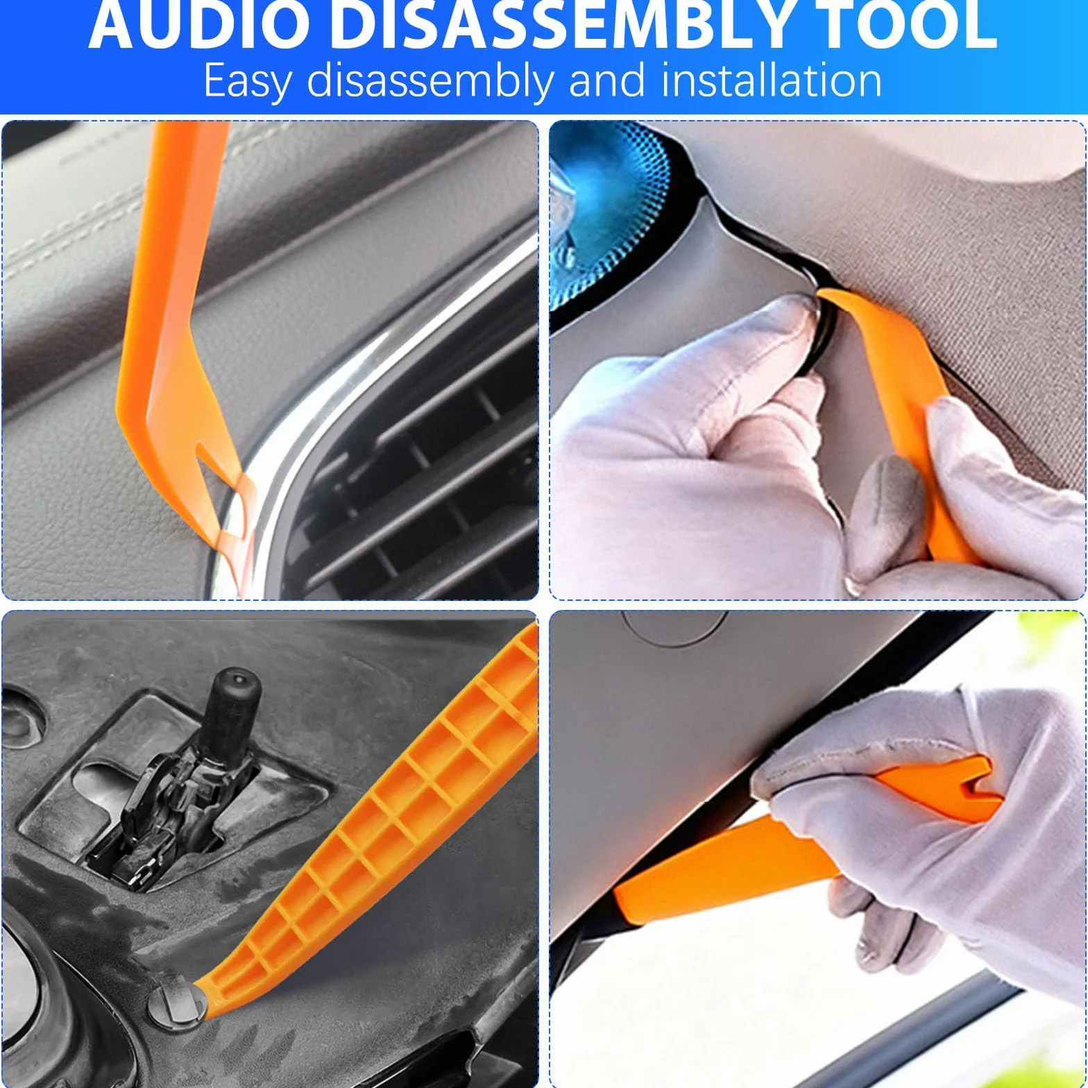 4 adaptery do głośników samochodowych DIN kompatybilne z Mercedes A/B/C/E/G/M klasa VW Crafter BMW Smart Porsche 911 997 Cayman radio samochodowe adapter samochodowy zestaw adapterów głośników