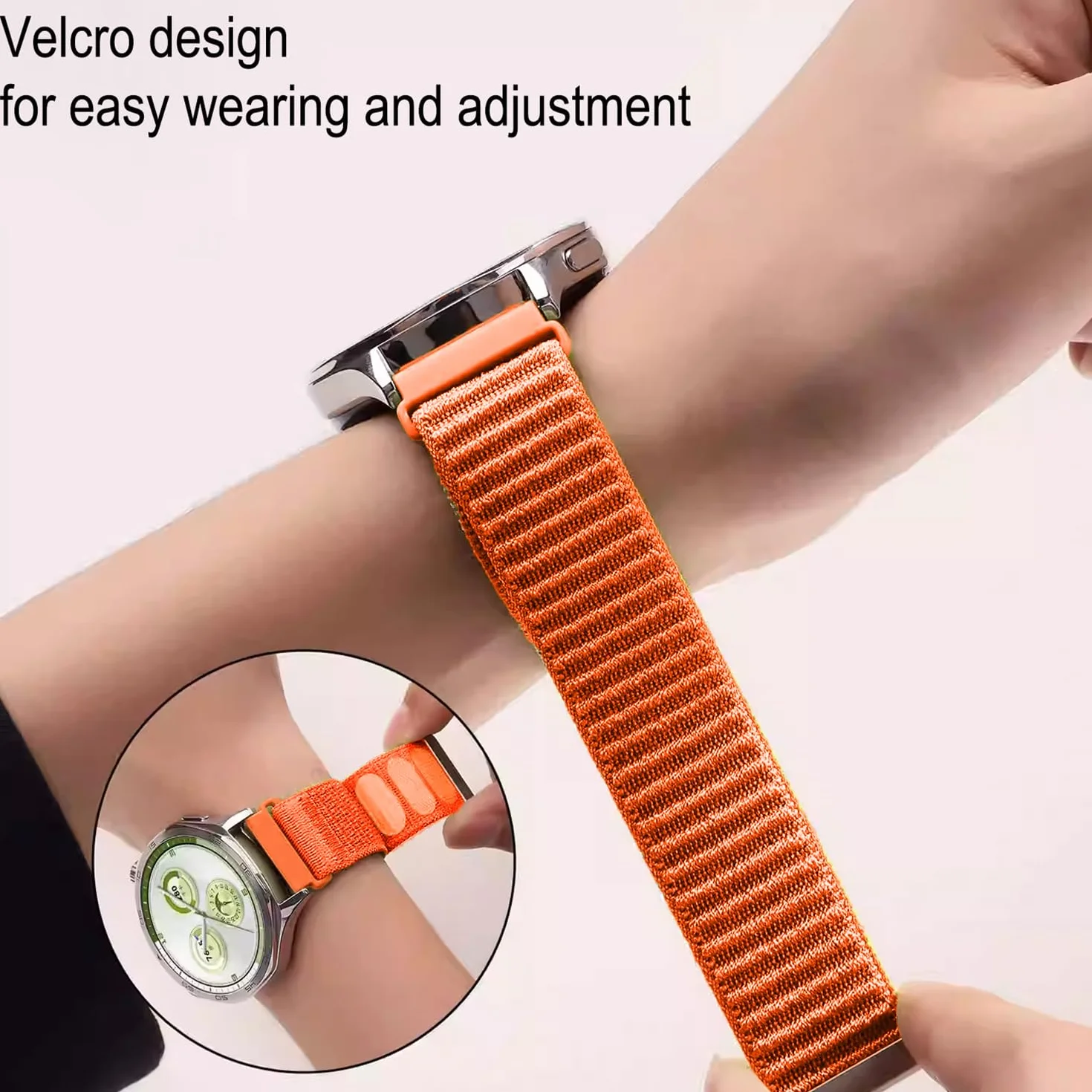 Sundara 18mm 19mm 20mm 22mm Nylonowy Tkany Pasek Zegarka Kompatybilny Zegarkami Garmin/ID205L/Galaxy/Huawei/Amazfit Uniwersalny Pasek Zegarka
