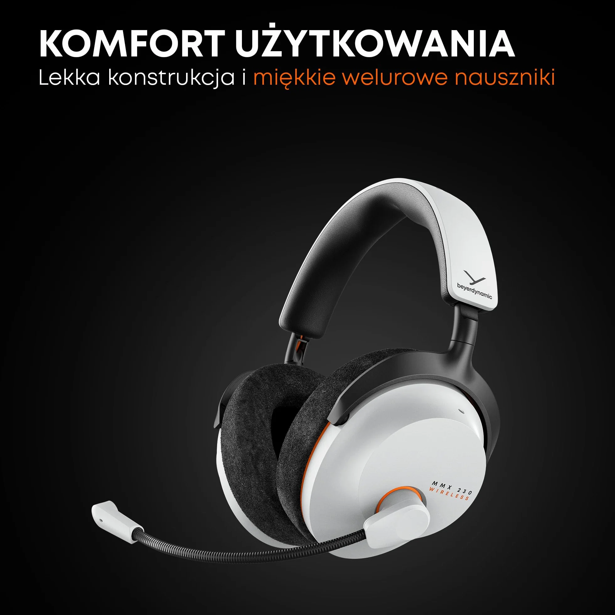 beyerdynamic MMX 230 bezprzewodowy zestaw słuchawkowy gamingowy z Bluetooth® 6.0 i ANC, 60-godzinny czas pracy baterii, in czarny - Nowa aktualizacja dostępna za pośrednictwem aplikacji