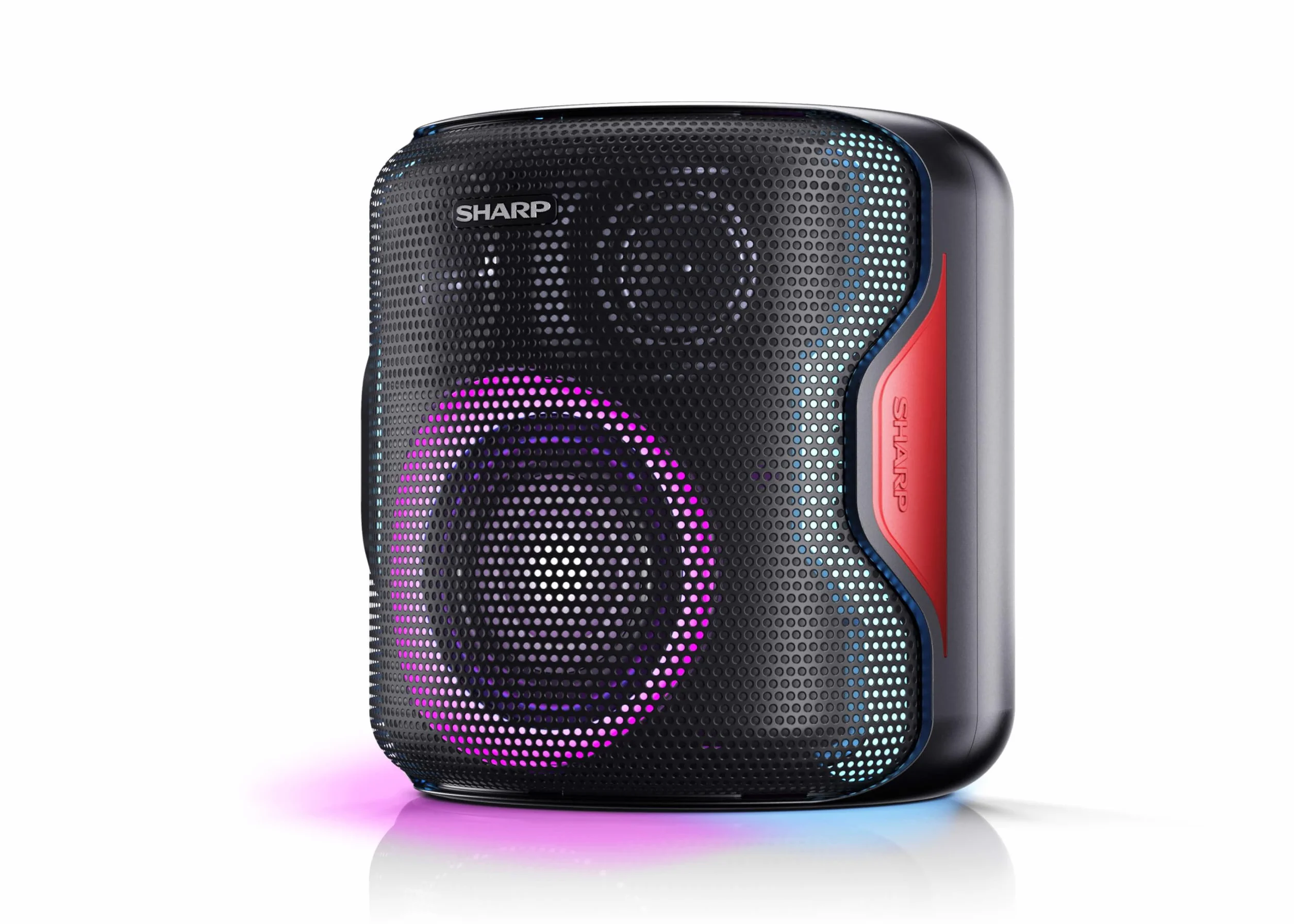 SHARP PS-921 (BK) głośnik partylowy, 14 godzin odtwarzania, Bluetooth, TWS: parowanie innego urządzenia, wielobarwny pokaz świetlny z różnymi trybami, ustawienie ultrabasu, 130 W, czarny