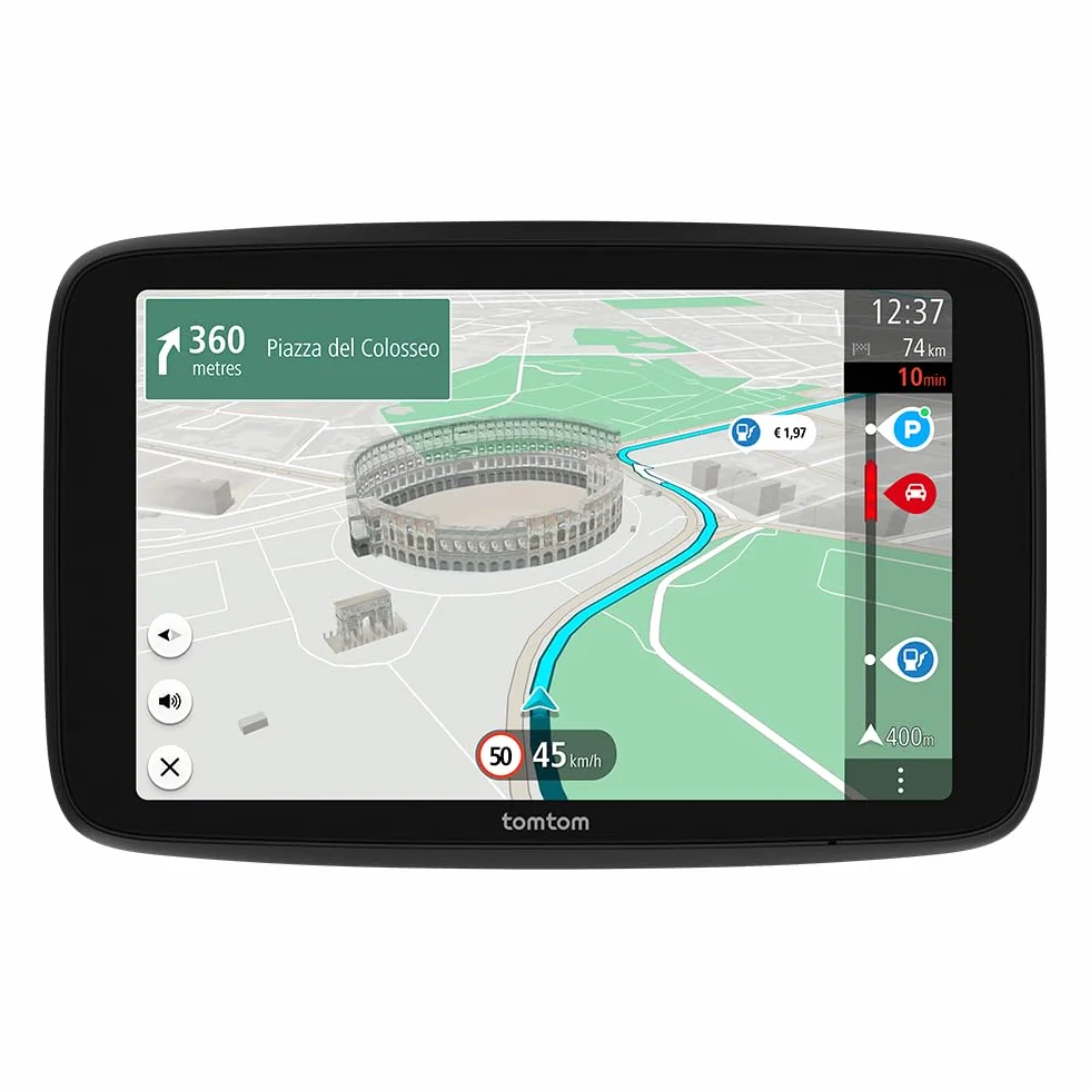TomTom GO Superior GPS nawigacja z ekranem HD 7 cali, informacje o korkach TomTom Traffic, mapy Świata i samoprzylepne krążki