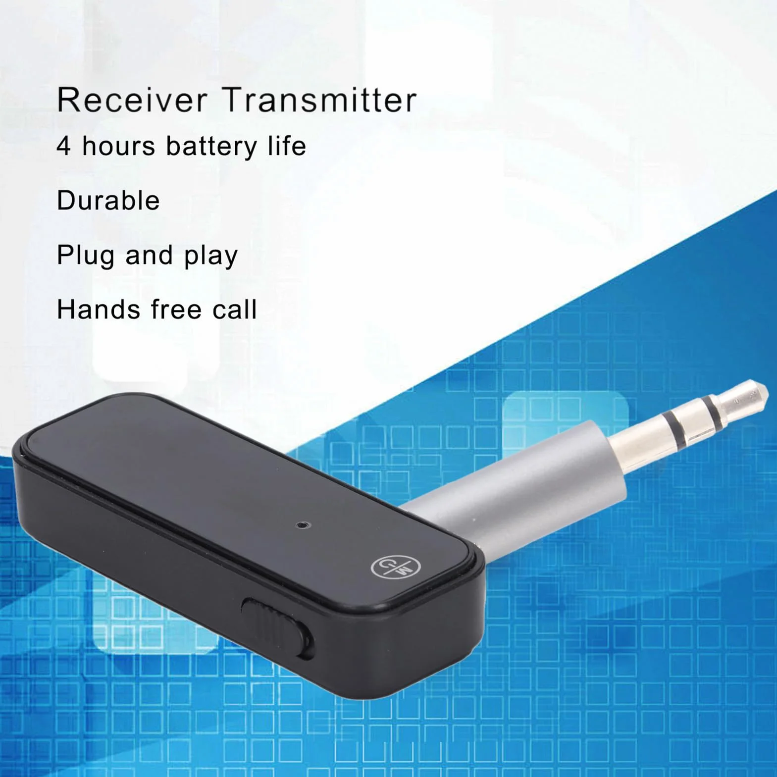 Przenośny Bezprzewodowy Adapter Bluetooth 5.0 2 w 1 C28 3.5mm Nadajnik-odbiornik AUX do Telewizora PC Samochodu