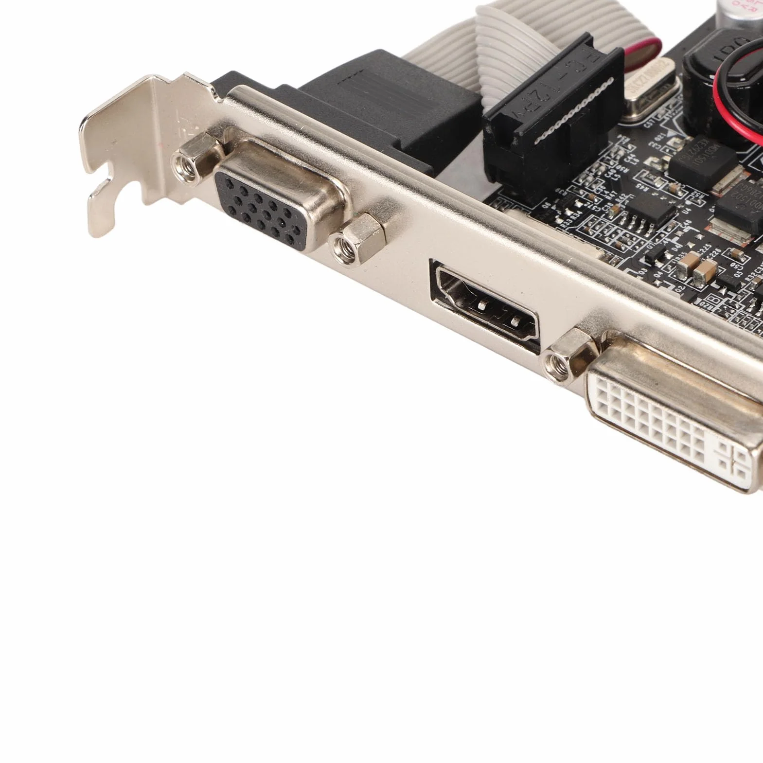 Karta Graficzna GT 730 2 GB DDR3 64-bitowa, Karta Graficzna do Gier PCIe do Komputerów Stacjonarnych, Karta Graficzna PCI Express 2.0 X16 z Interfejsami Multimedialnymi DVI