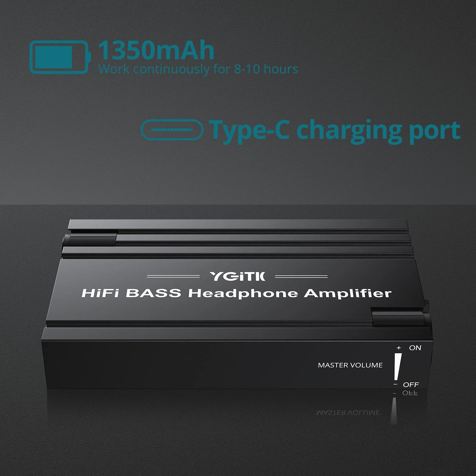 HiFi Wzmacniacz zestawu słuchawkowego HiFi Bass 16-600Ω, wyjście stereo, audio, 3,5 mm, przenośny, ładowalny do MP3/ MP4/ telefonów/komputera