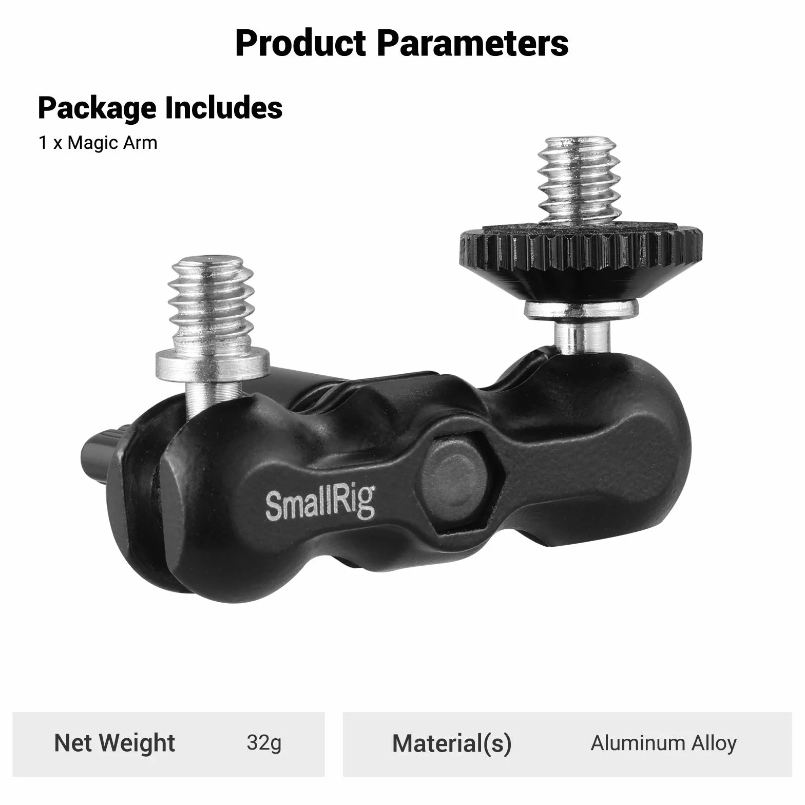 SMALLRIG Uniwersalne ramię Magic Arm z małą głowicą kulową - 2157