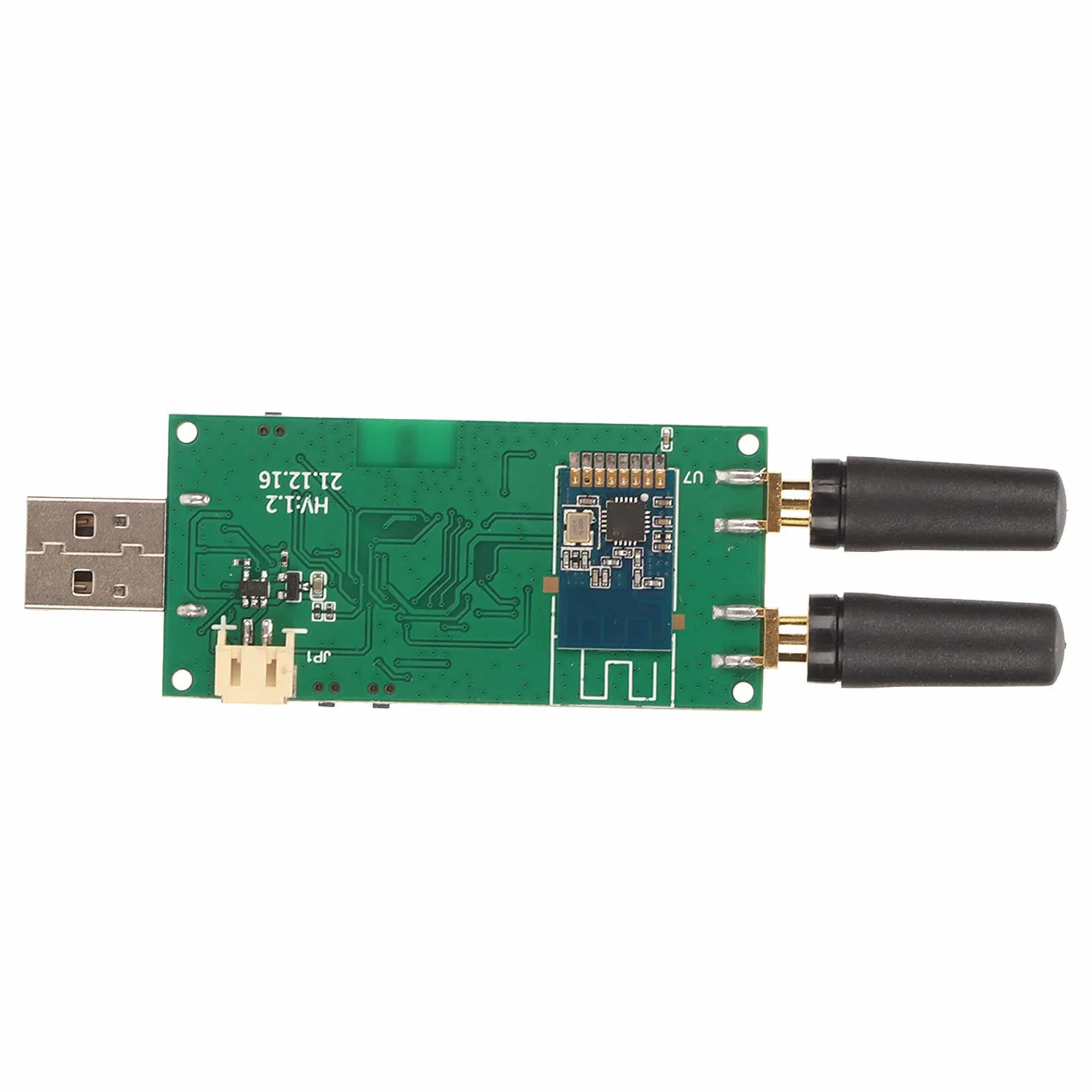 Jiawu Adapter Płytki Modułu RF, Adapter Częstotliwości Radiowej 300 MHz 348 MHz 387 464 779 928 2,4 GHz, Moduły Częstotliwości Radiowej Evil Crow RF V2 z Dwoma Modułami CC1101 do Przesyłania Sygnału