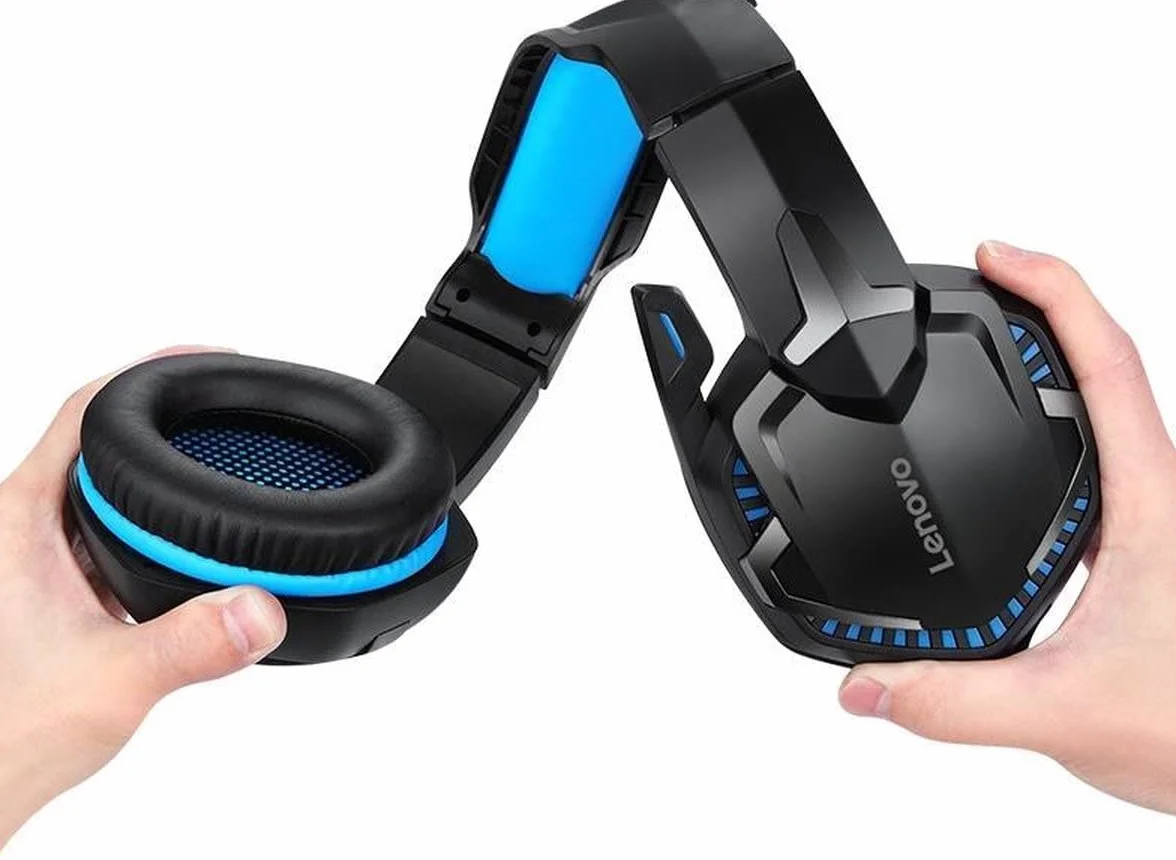 Lenovo Zestaw słuchawkowy do gier HS15 3D Stereo z regulowanym mikrofonem i efektem LED RGB