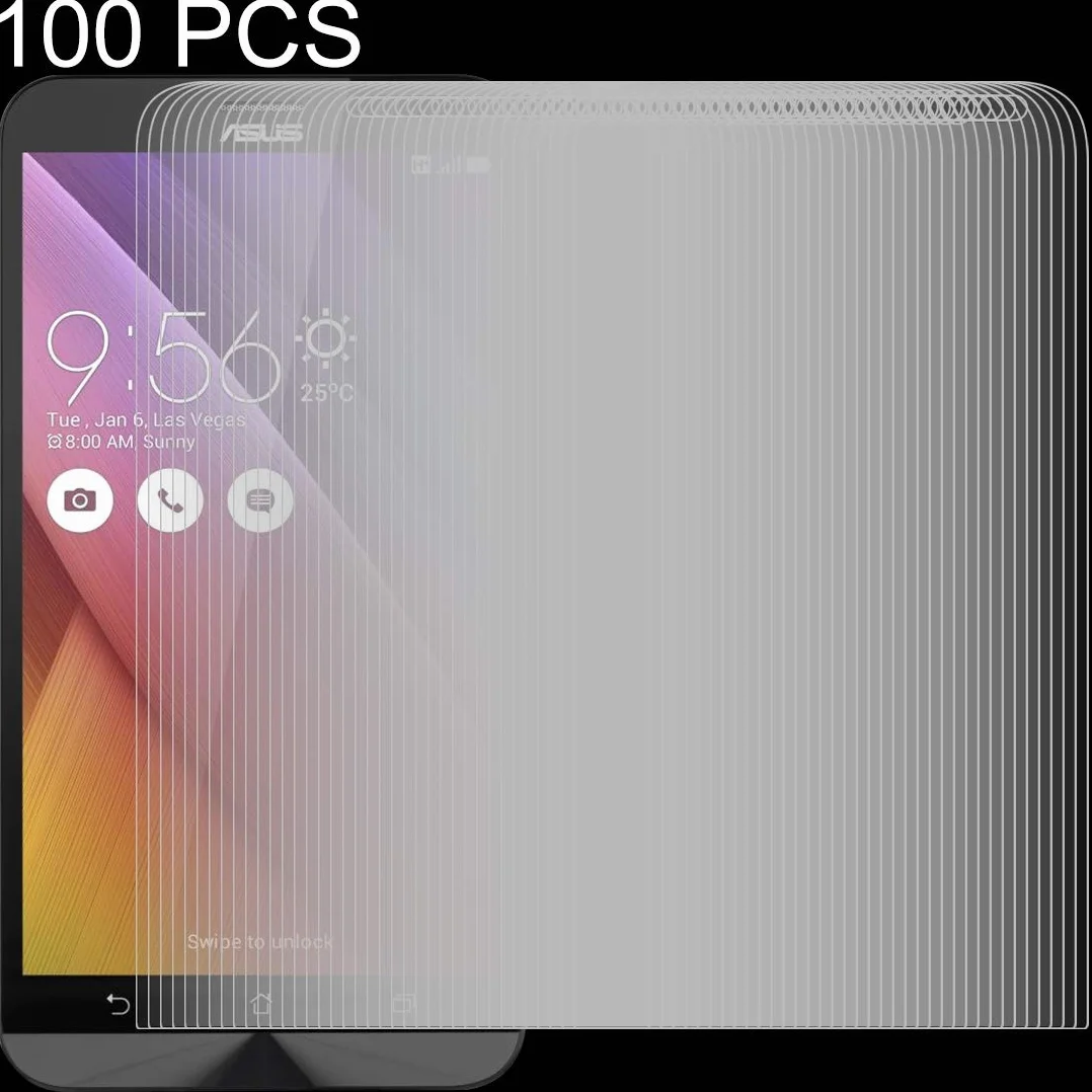 Folia ochronna na ekran 100 szt. 0,26 mm 9H 2,5D folia ze szkła hartowanego kompatybilna z Asus Zenfone Go ZB551KL akcesoria do telefonów komórkowych