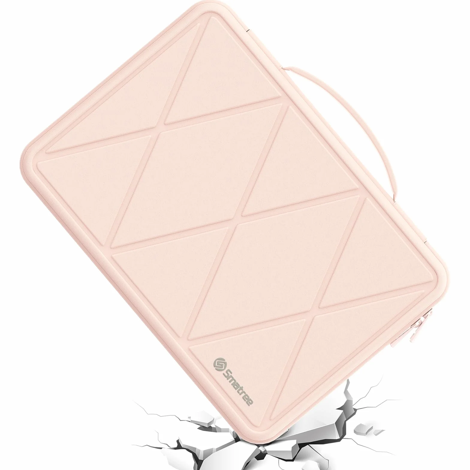 Smatree Twarde etui ochronne z pianki EVA, kompatybilne z 39.6 cm ASUS Vivobook Pro 15X M6501/15X OLED K6501, odporne na wstrząsy i wodoodporne etui na laptopa, różowe (X8279P)