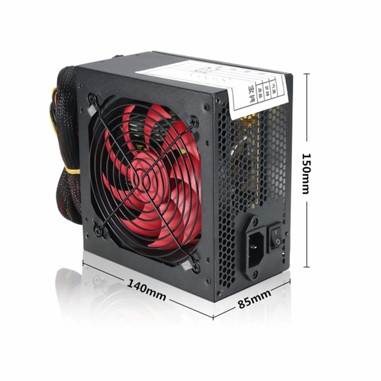 Wielokanałowy zasilacz PC 800 W 12 cm wentylator zasilacz komputera do gier Intel AMD PC 12 V ATX SLI PCI-E