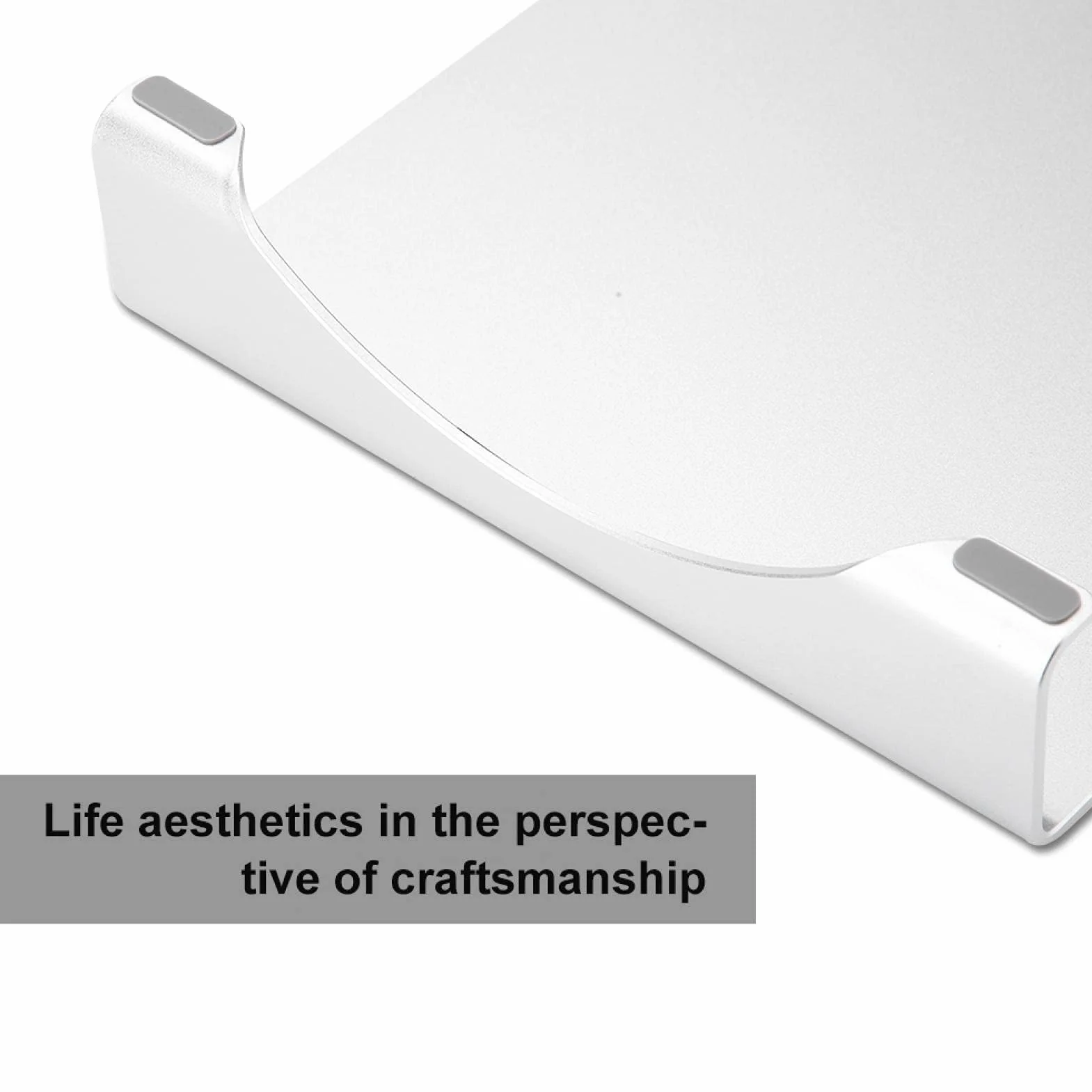 Monitor Riser Stand, monitor komputerowy Riser, monitor ze stopu aluminium Riser Notebook Laptop Stojak na biurko Organizator Półka Srebrne akcesoria biurkowe, Artykuły biurowe