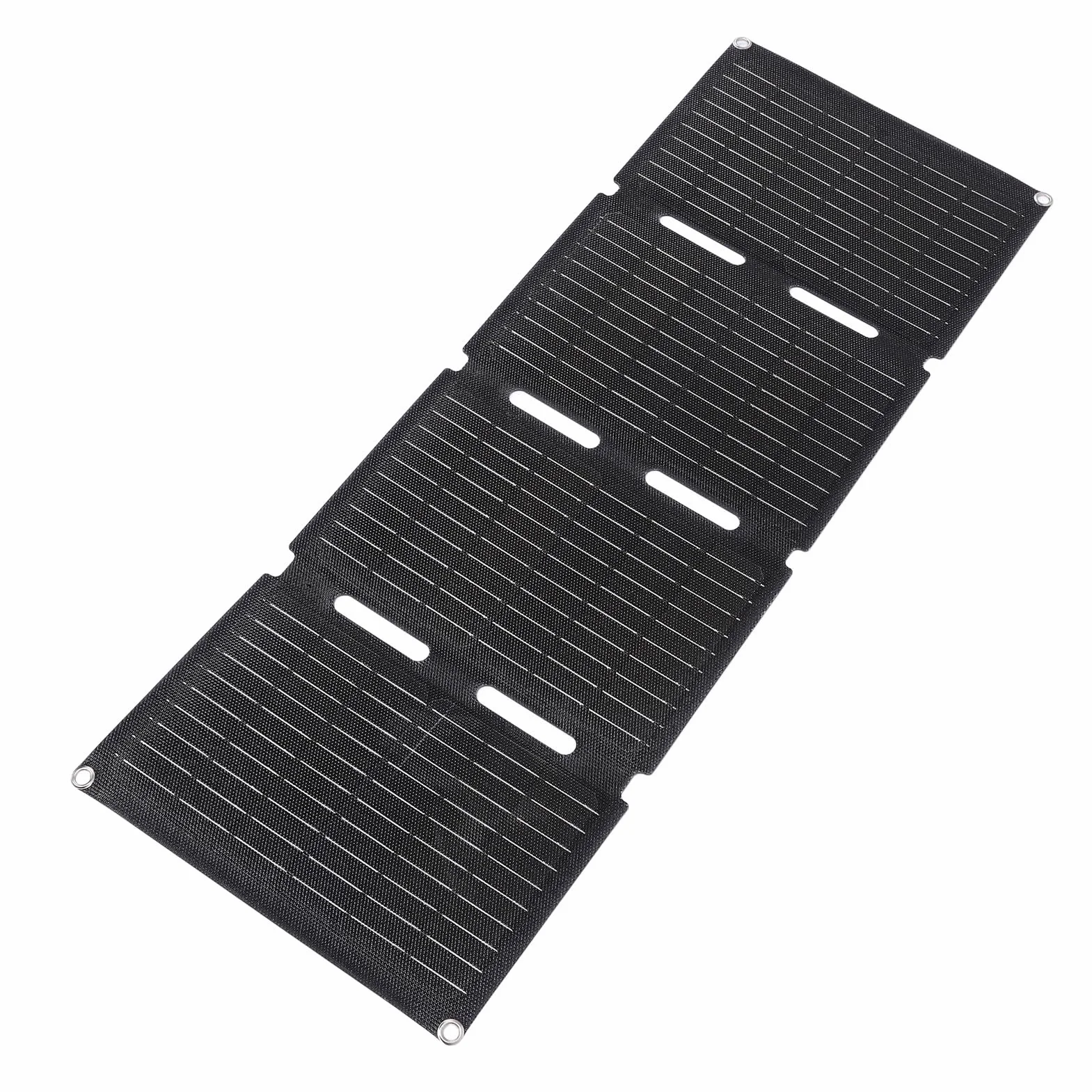 Składany Panel Słoneczny, Składana ładowarka do Panelu Słonecznego 80 W z Ogniwami Monokrystalicznymi ETFE, Podwójne Wyjście USB PD Typu C DC, Wodoodporny Przenośny Panel Słoneczny do