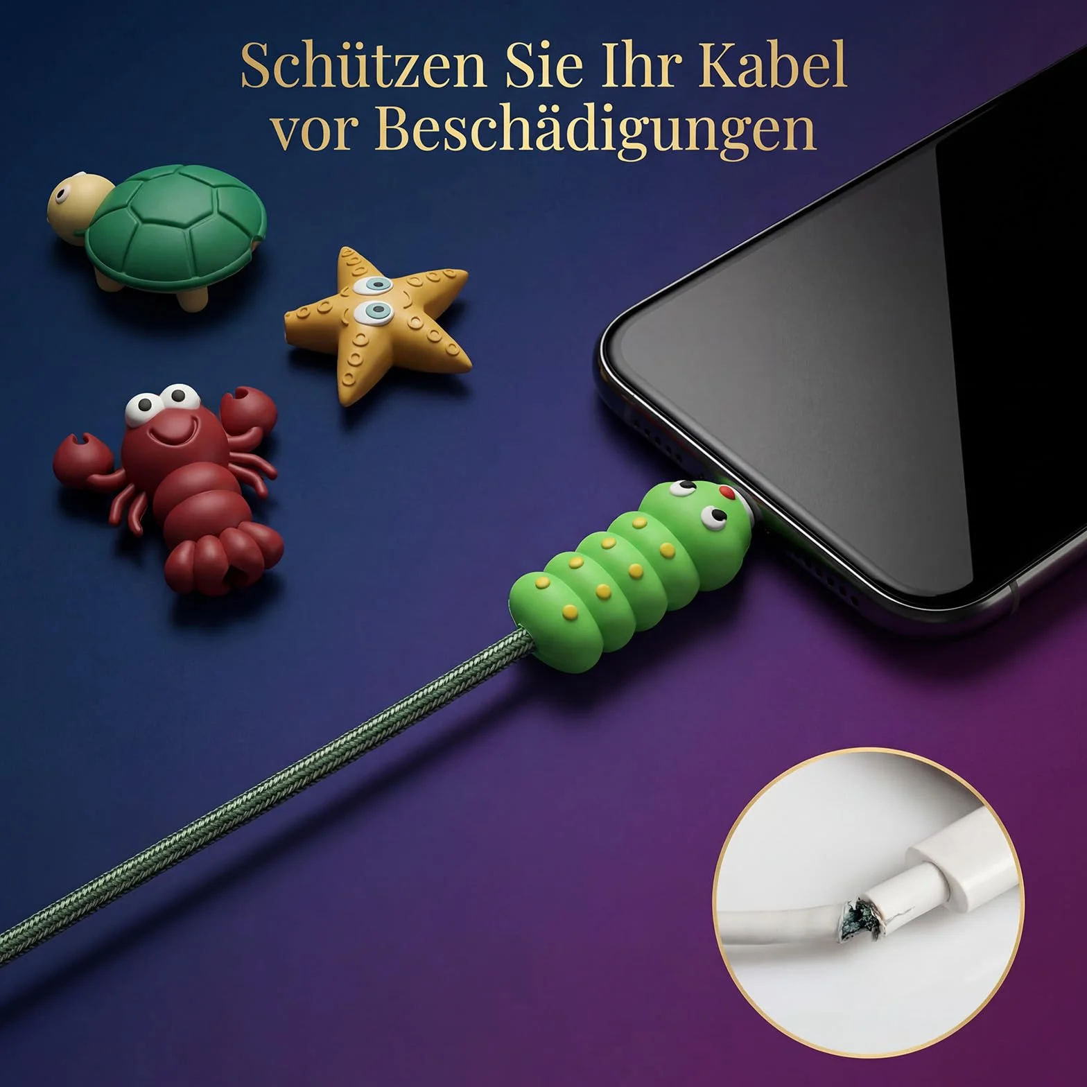 18 sztuk ochrony kabla do ładowania, ochrona kabla do ładowania, ochrona kabla przed pęknięciem i zagięciem, ochrona kabla, śliczna osłona kabla do ładowania USB
