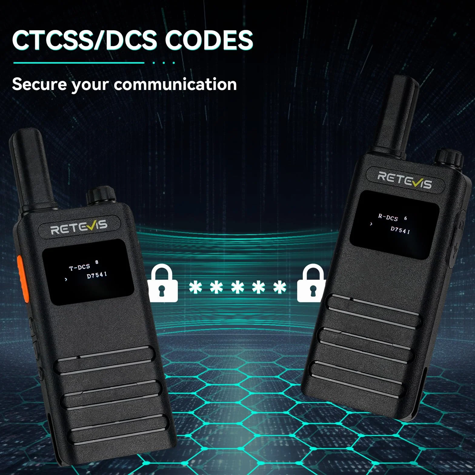 Retevis B63S Walkie Talkie Możliwości Ładowania, Ręczne Radio 2-Kierunkowe PMR446, USB C, LCD VOX Wolne Ręce Profesjonalne Walkie-Talkie Dla Rodziny Kempingowej (2 Szt, Czarne)