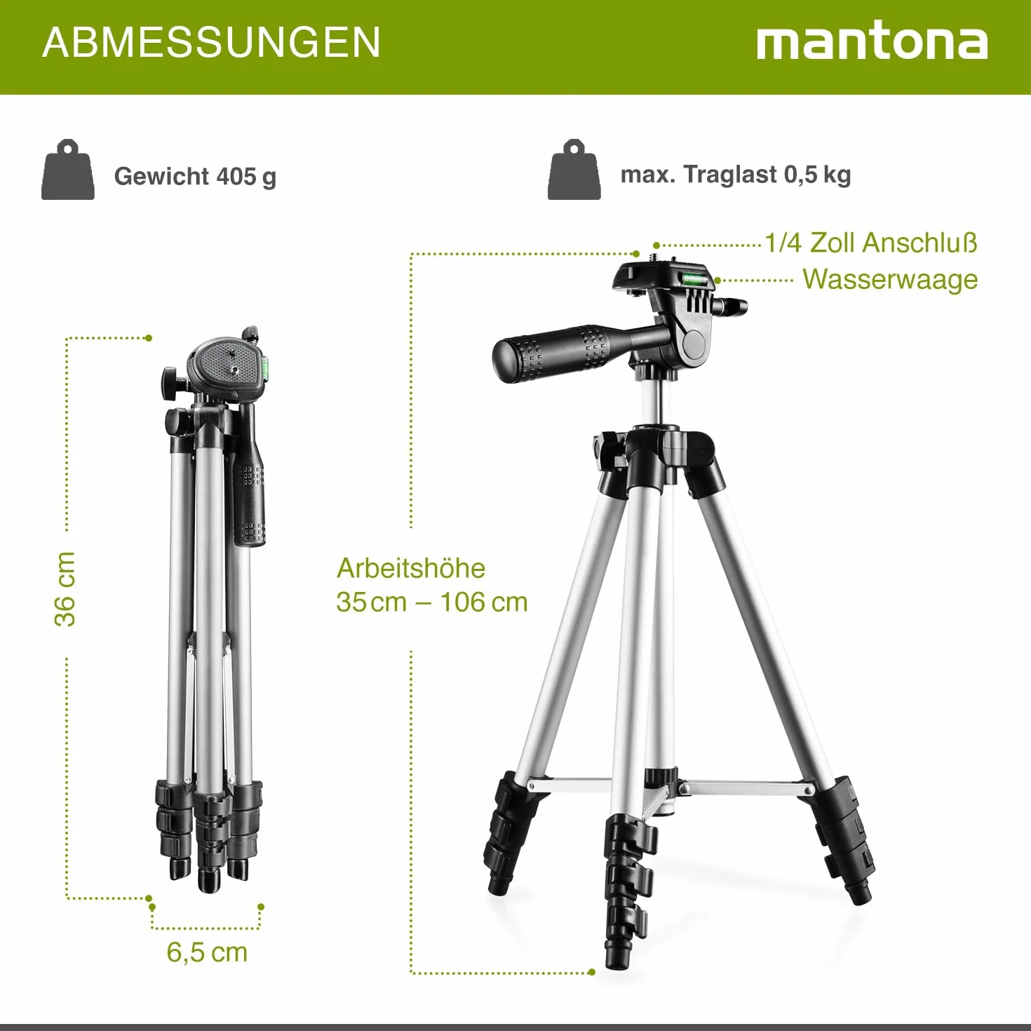 Mantona Travel I statyw do aparatu