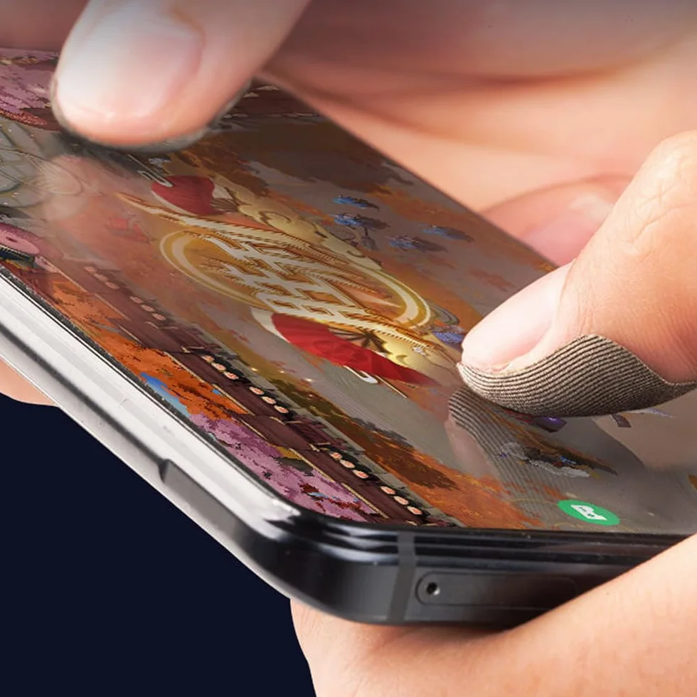 Rękawice Naklejki Ekran Dotykowy na Palce Gry Mobilne 20 sztuk