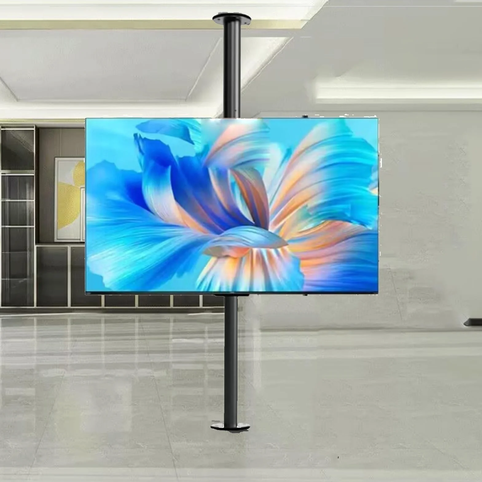 Obrotowy uchwyt do telewizora z pełnym ruchem, obracany o 360 stopni, obrotowa rama, stojak podłogowy, obrotowa podstawa szafki TV, uchwyt ścienny do telewizora LCD, 1 (1700)
