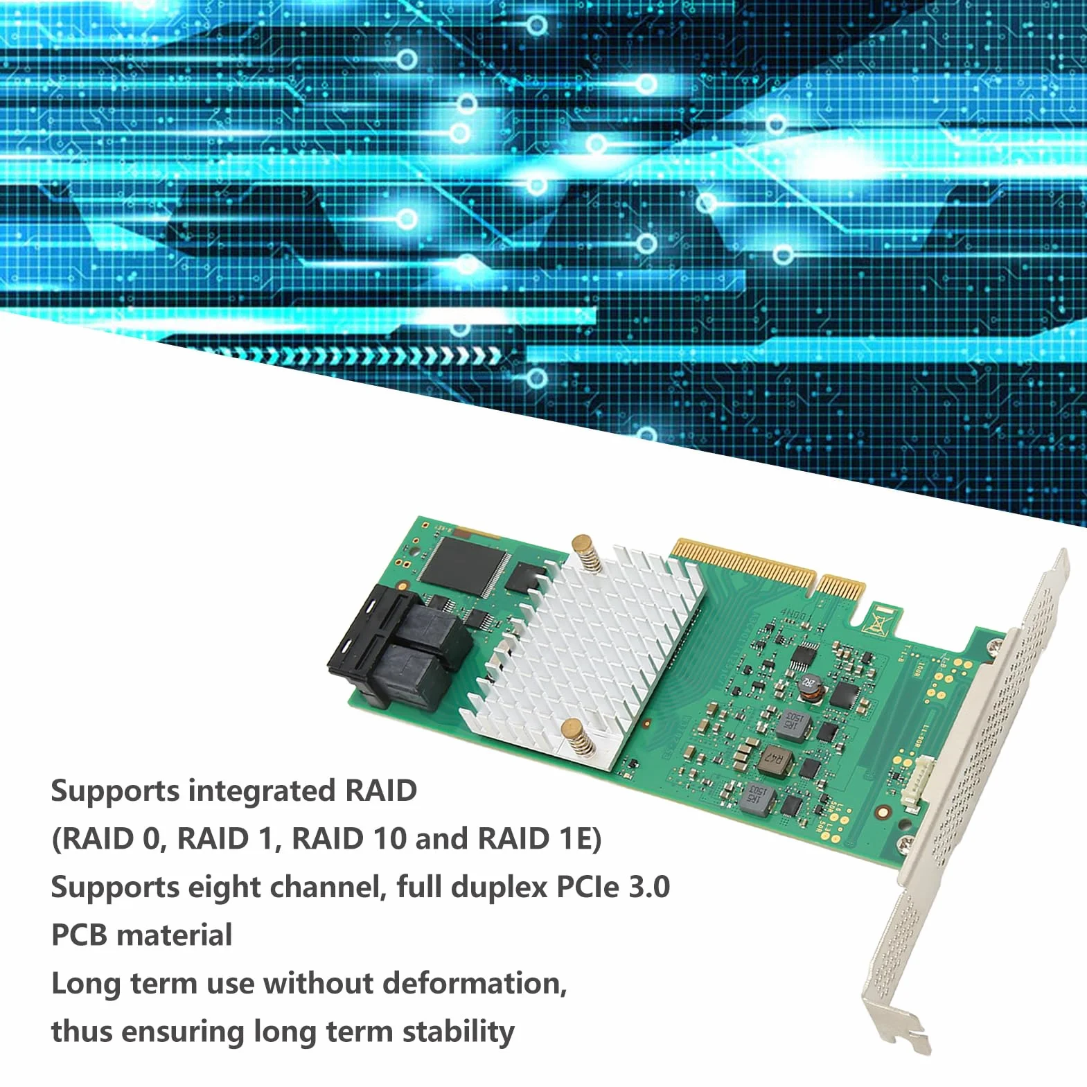 Inteligentna Karta Kontrolera Karta Macierzy LSI SAS3008 8 Portów 12 Gb S PCIE 3.0 SAS RAID Kontroler Macierzy dla Urządzenia Końcowego SATA
