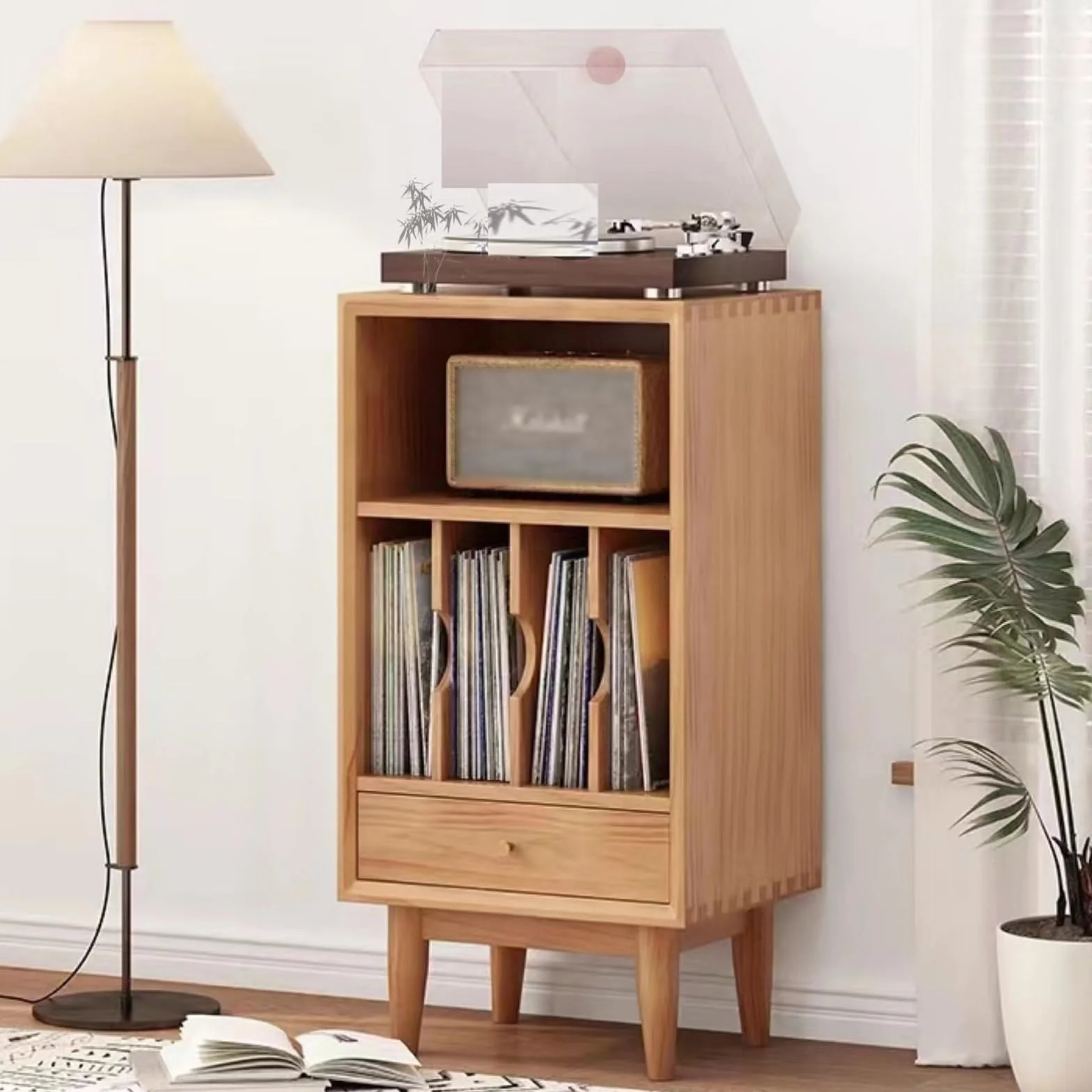 Uchwyt na płyty CD Szafka na płyty lite drewno mały regał do przechowywania albumów półka ekspozycyjna magazyn CD odtwarzacz płyt organizer