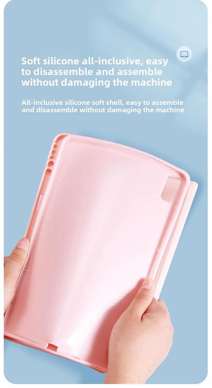 Etui z klawiaturą do Xiaomi Redmi Pad Pro 12,1 cala 2024 z myszą, okrągłymi klawiszami, odłączanym bezprzewodowym trackpadem i klawiaturą dotykową do Xiaomi Poco Pad 12,1 cala