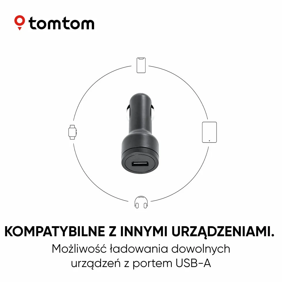 Ładowarka samochodowa TomTom 7-calowa (np. Discover, Expert, Camper Max)