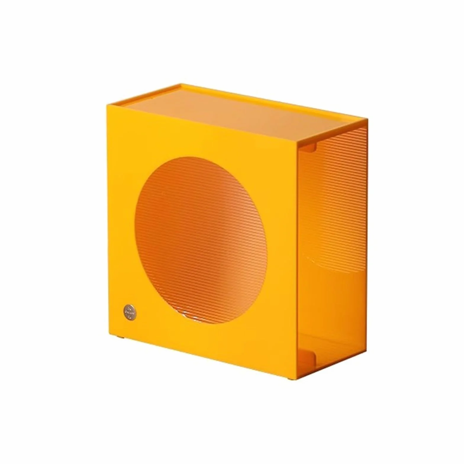 przechowywanie nagrań Półka na płyty winylowe, akrylowa, pudełko do przechowywania albumów CD, salonu, sypialni, stół Organizator na biurko(Yellow)