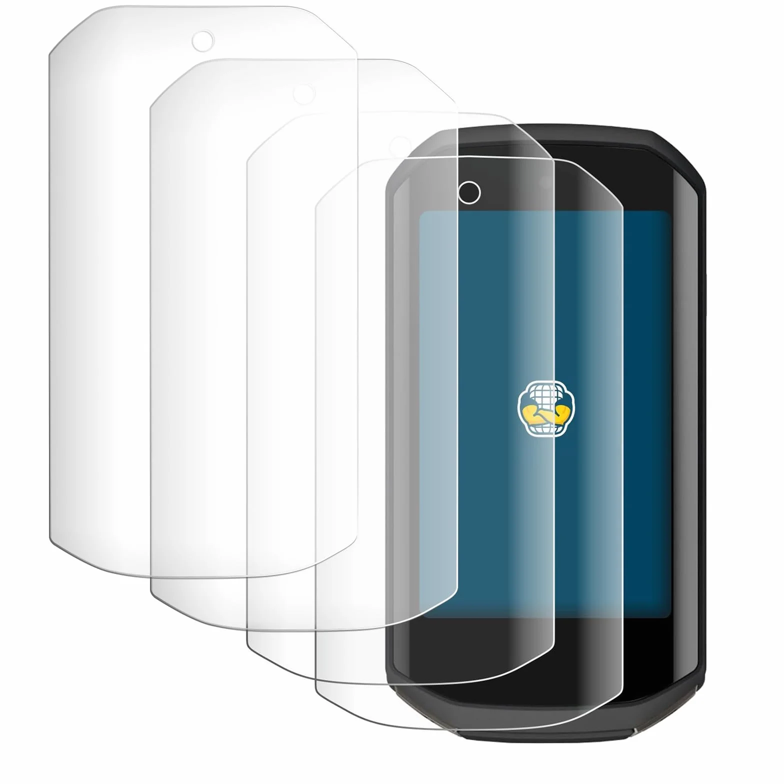 4 Szt. Kompatybilnych z Garmin Edge 1050 Full-Cover Folia Ochronna na Pełny Ekran, 3D, Zakrzywiona Powierzchnia, Antyrefleksyjna, Matowa