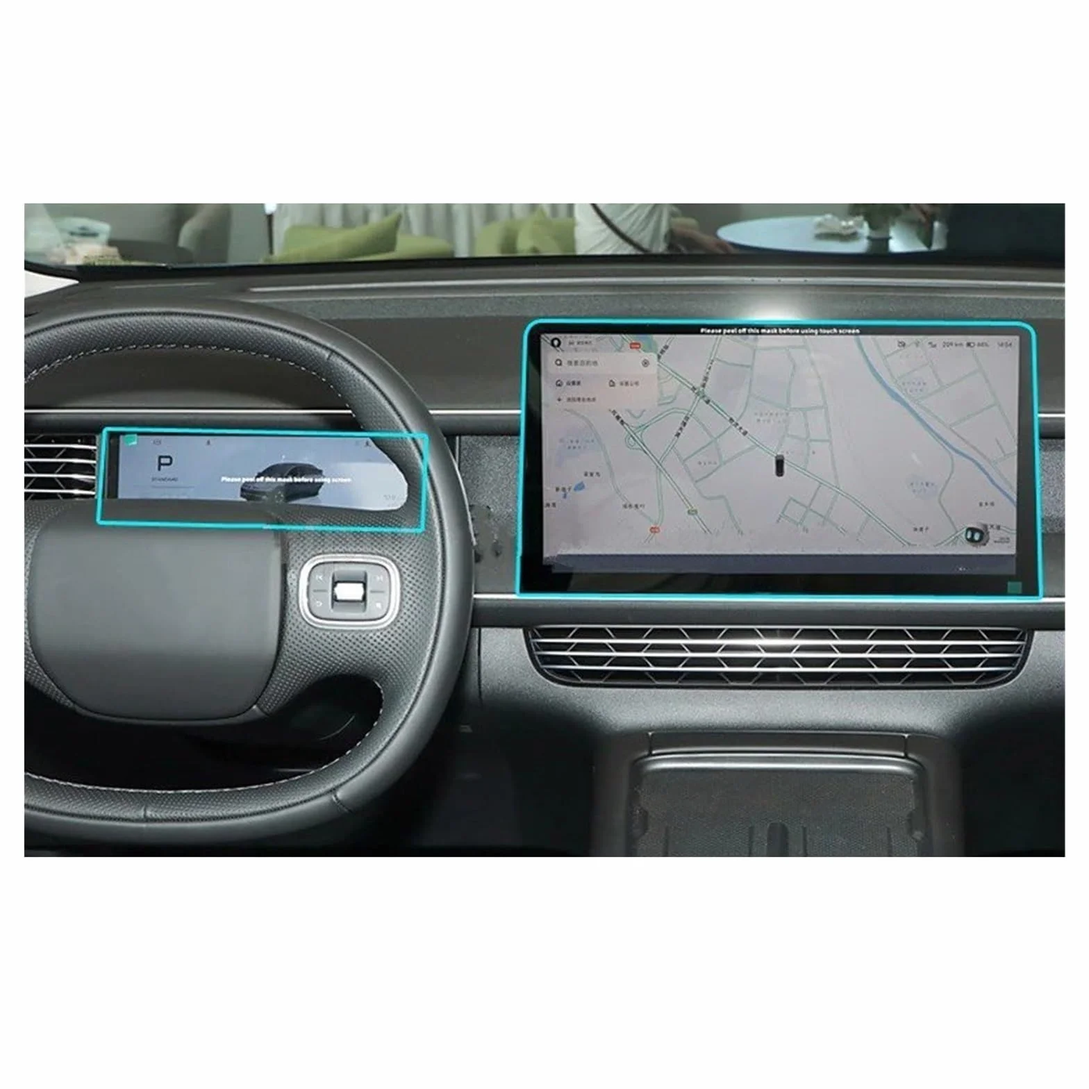 Dla XPENG G6 2023 2024 folia ochronna ze szkła hartowanego folia samochodowa Infotainment RadioAnti-glare ochronny GPS i instrument