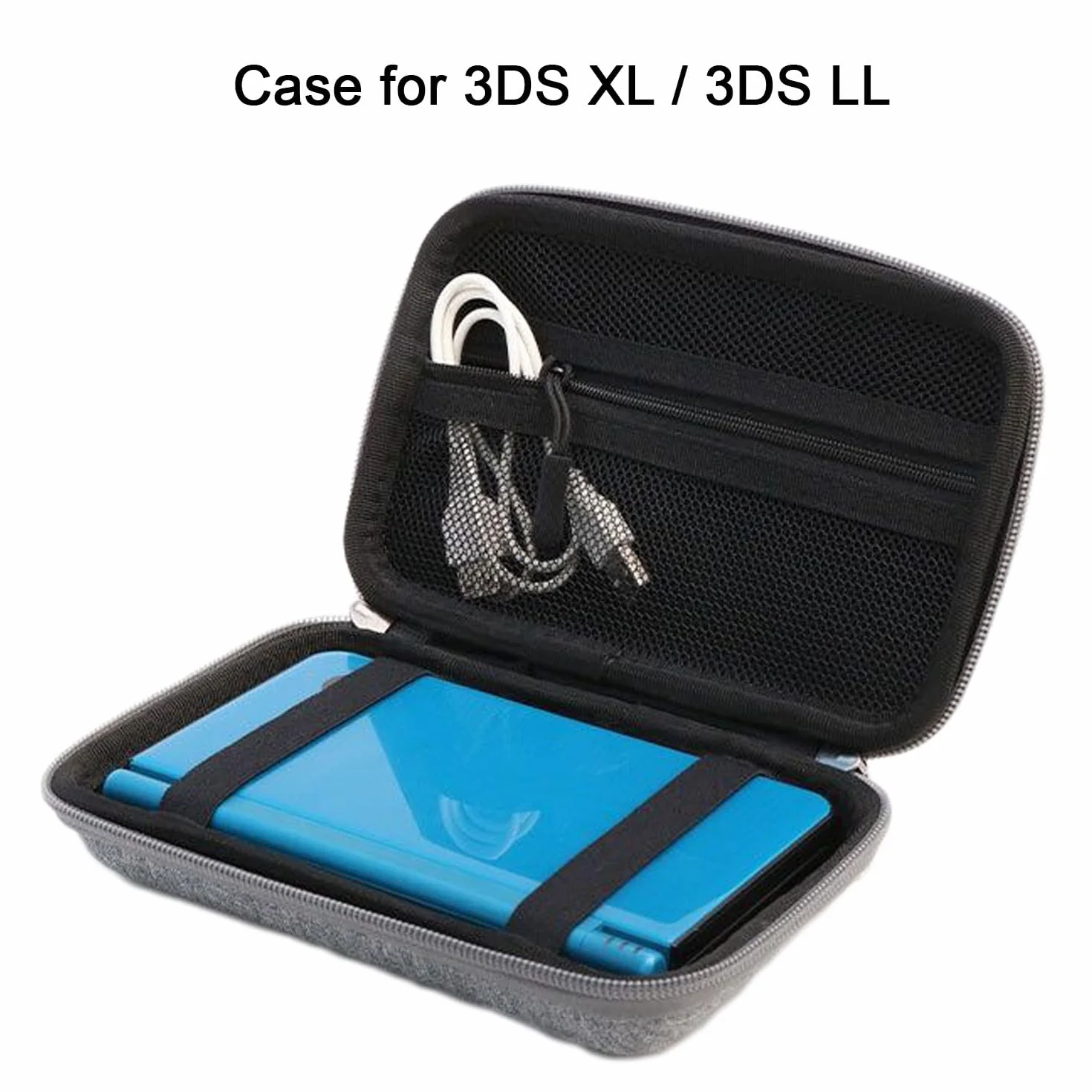 TRIPHKAR Twarde EVA Torba Ochronna Etui na Game Boy , 3DS XL, 3DS LL Konsolę, Dysk Twardy 3,5" , Power Bank, Kable i Akcesoria(Tylko Torba)