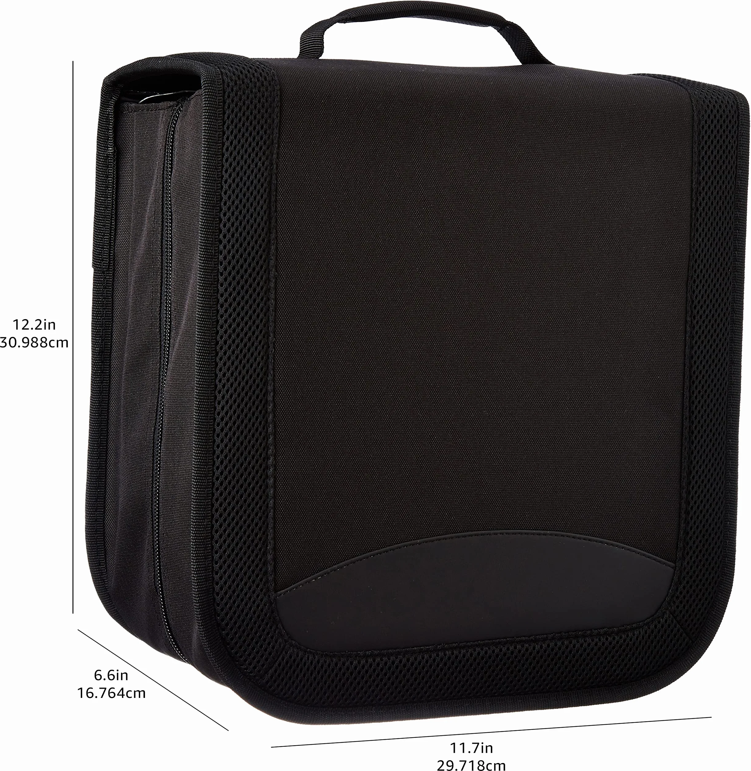 Amazon Basics Etui na płyty CD/DVD, pojemność 400 płyt, poliester, czarne