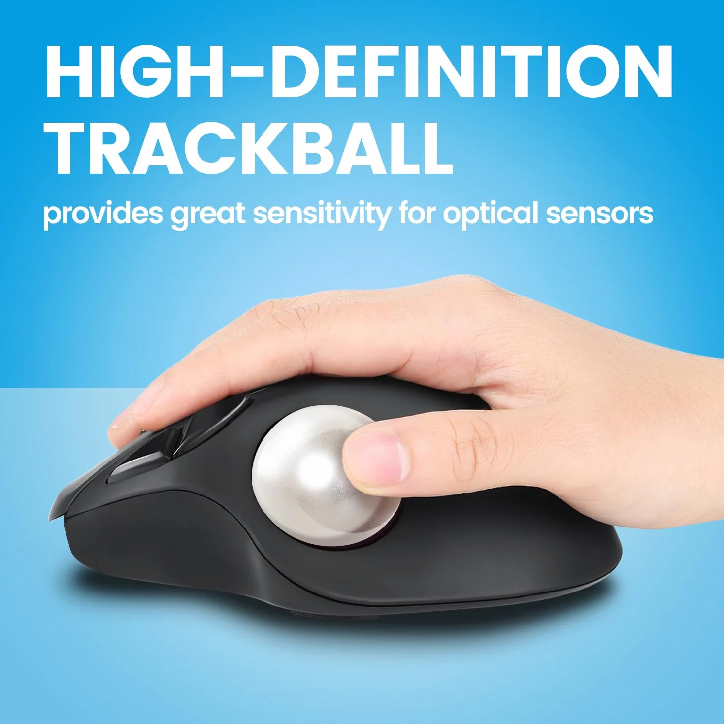 Perixx PERIPRO-303 GWH mały trackball 1,34 cala zapasowa piłka błyszcząca biel