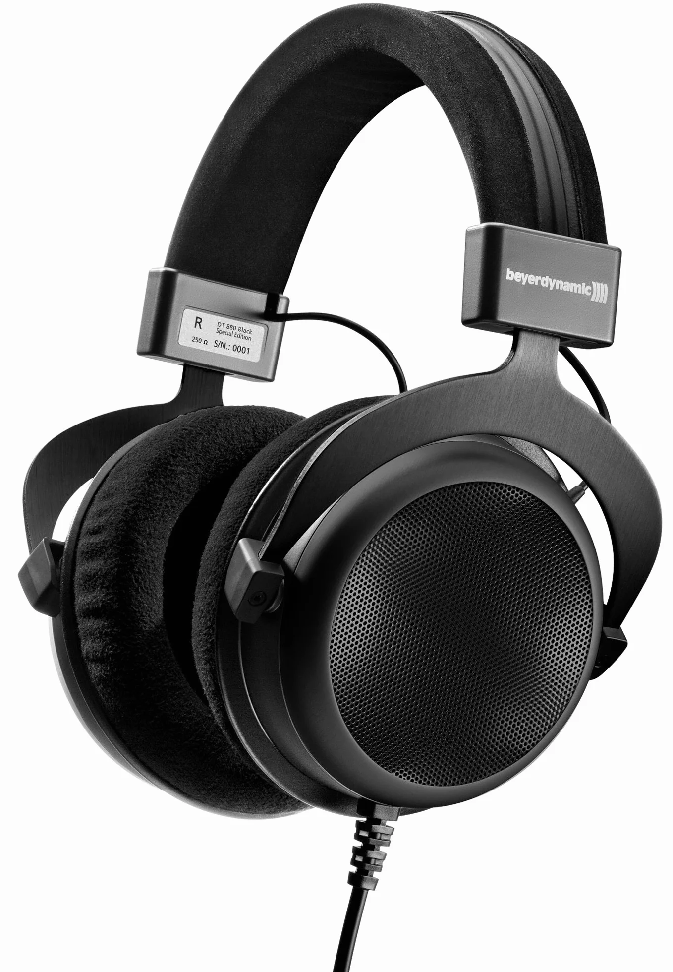 beyerdynamic DT 880 Premium półotwarte słuchawki nauszne HiFi stereo (250 omów premium, czarne, edycja limitowana)