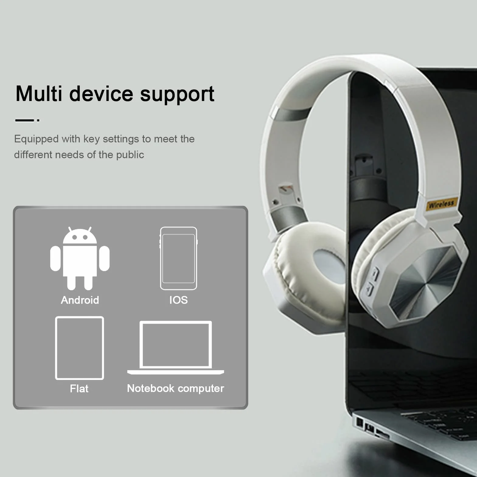 Słuchawki stereofoniczne nauszne, bezprzewodowe zestawy słuchawkowe Bluetooth, składane zestawy słuchawkowe bezprzewodowe i przewodowe z miękkimi nausznikami z białkami pamięci, do telefonów komórkowy