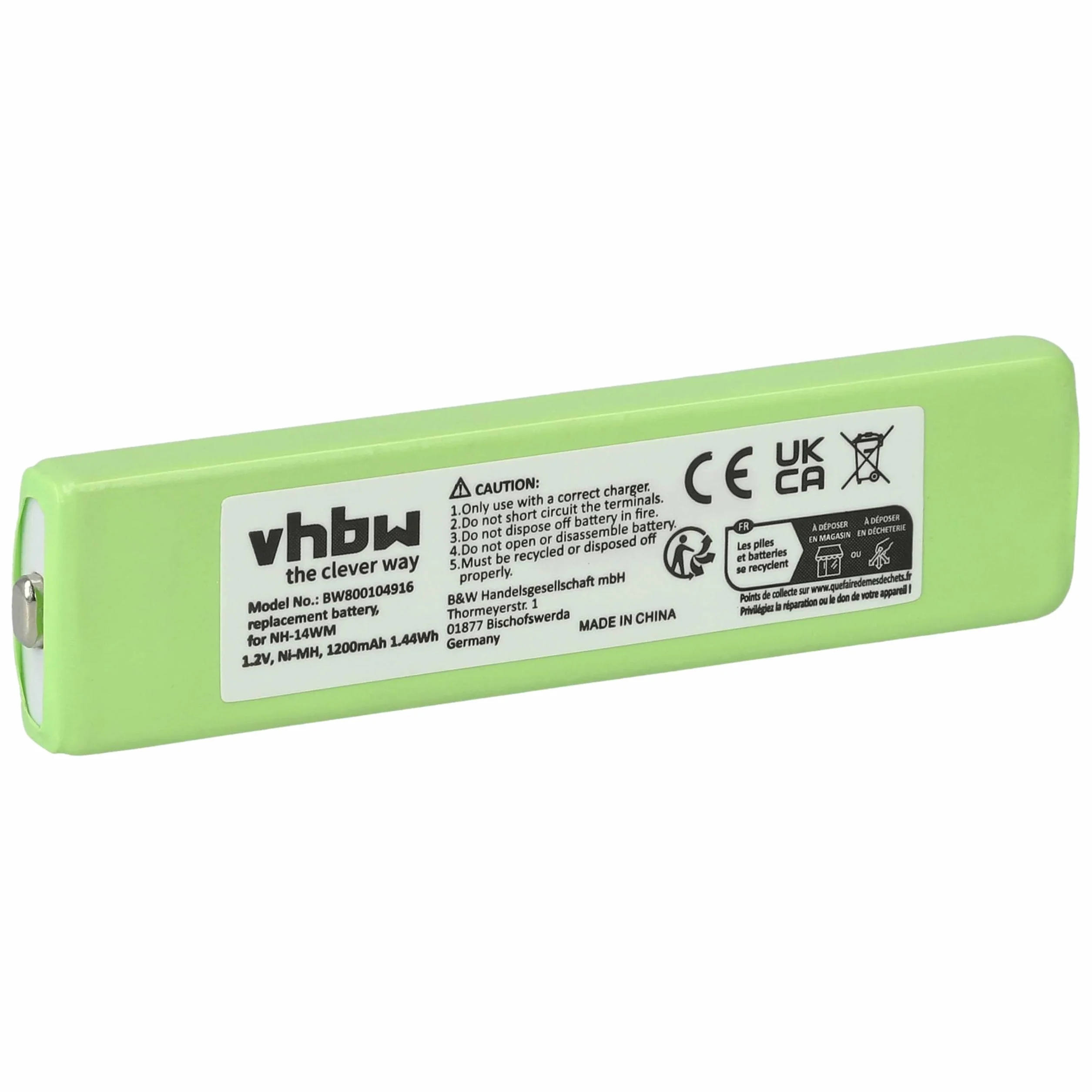 Akumulator zamienny do odtwarzacza MP3 1200 mAh 1,2 V NiMH NC-5WM GP14M SL-CT700 NH-9WM NC-6WM