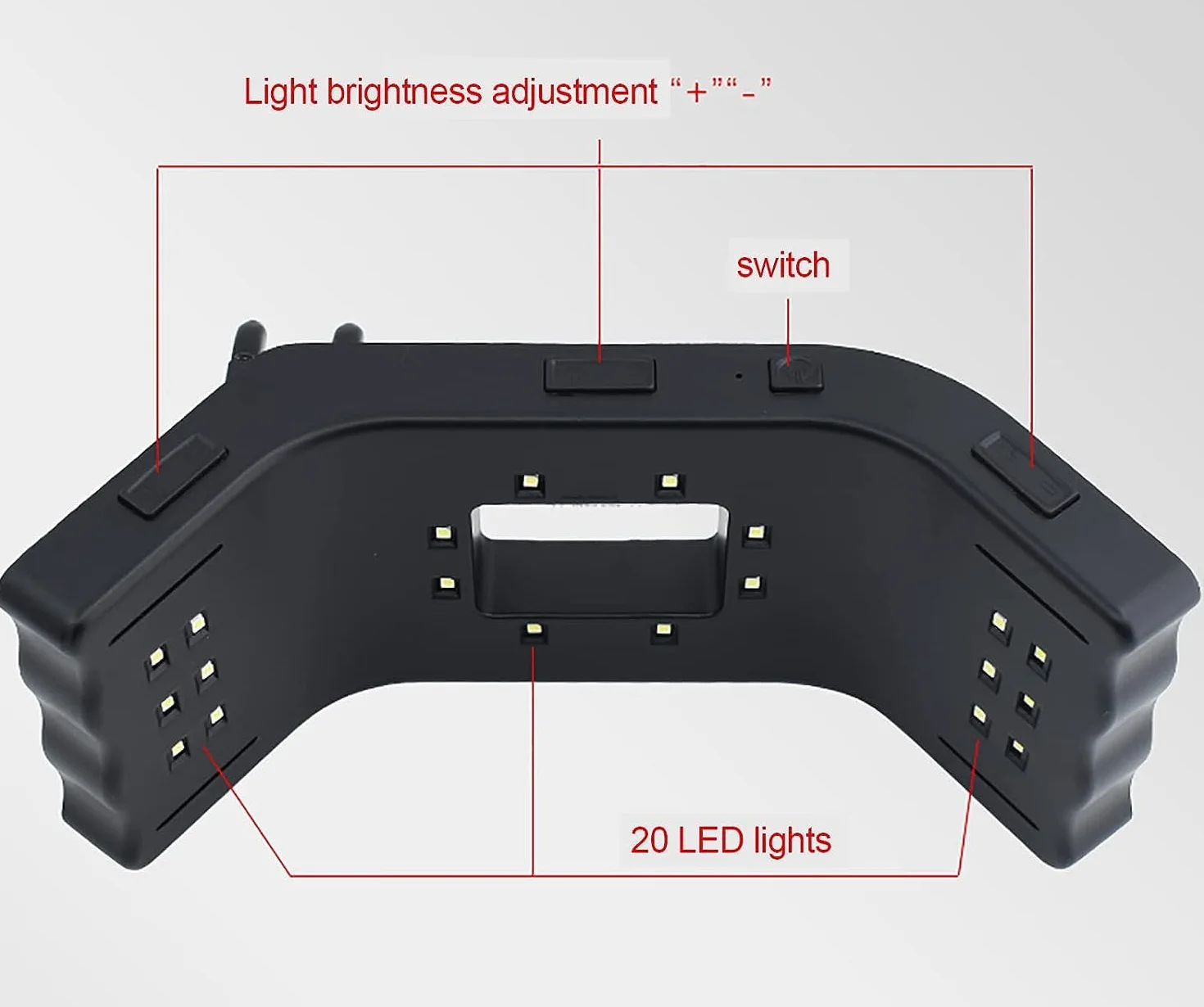 Mobilna lampa błyskowa do fotografii dentystycznej, 6500 K, mobilny uchwyt LED do fotografii stomatologicznej, ustne wyposażenie oświetlenia LED do wypełniania i fotografii mobilnej.