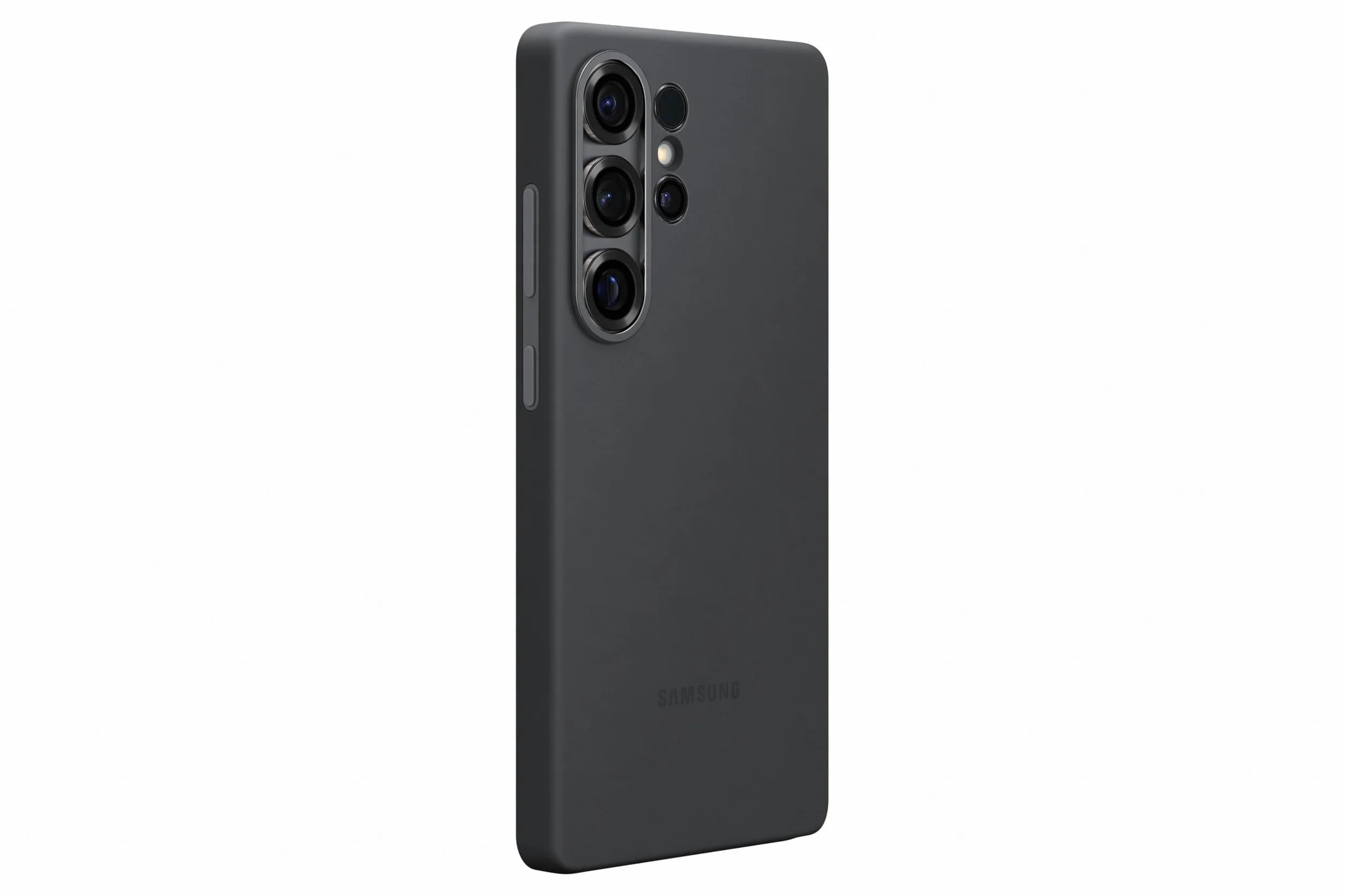Custodia in silicone nero per Galaxy S25 Ultra
