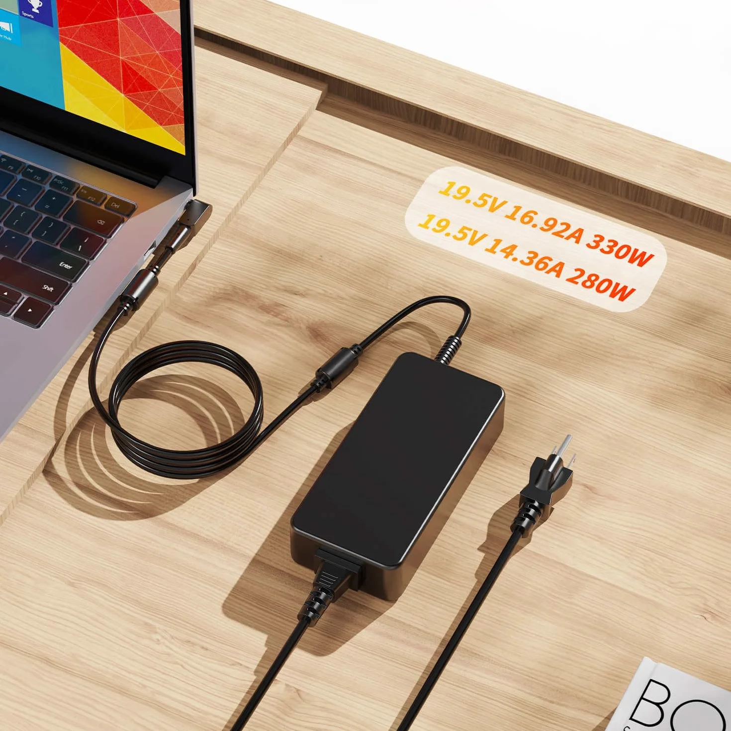 Zasilacz sieciowy do notebooka 330 W 19,5 V 16,92 A kompatybilny z Acer Predator Helios 16 18 300 500 700 Neo 16 18 Triton 14 17X 300 500 Nitro 16 17