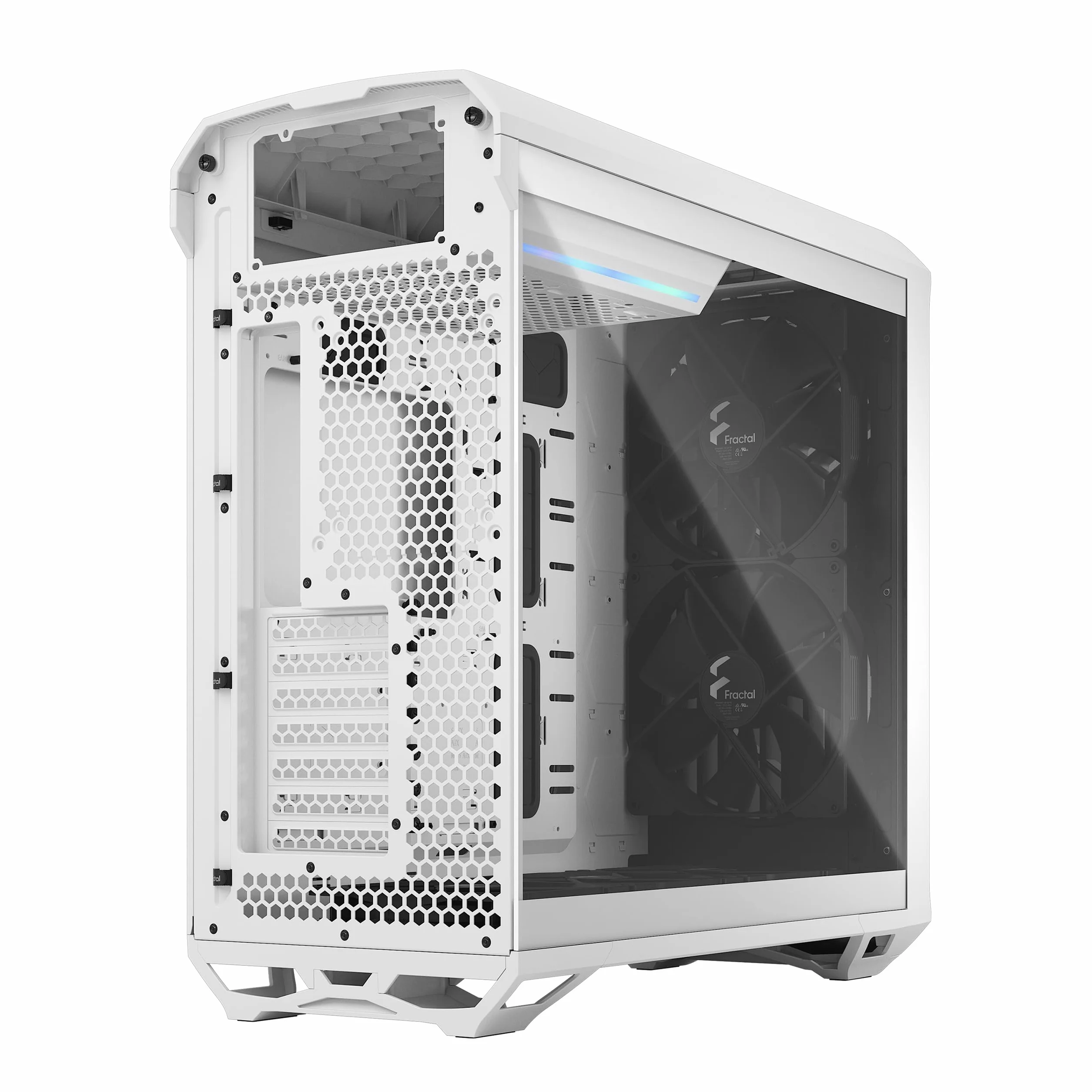 Fractal Design Torrent RGB białe E-ATX szkło hartowane okno o wysokim przepływie powietrza Mid Tower obudowa komputera