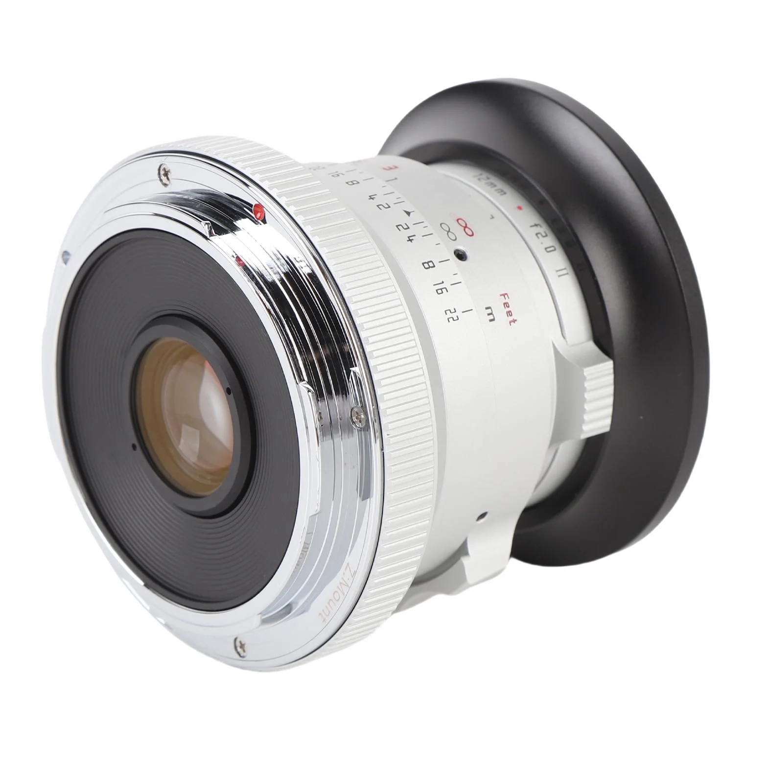 12 Mm F2.0 Duży Manualny Przysłona Focus Prime Z Mount Z Mount na Nocne Sceny i Portrety (SILVER)