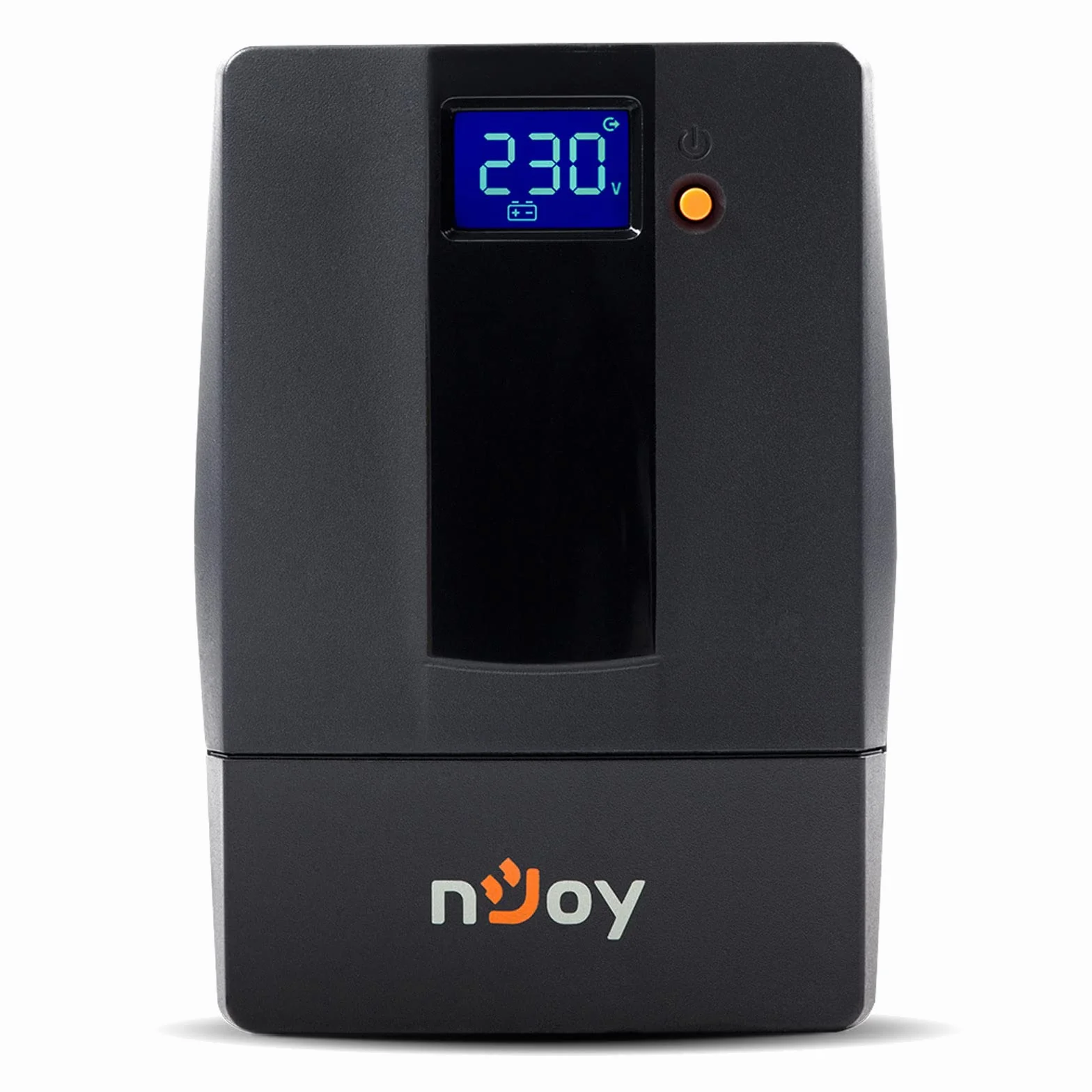 nJoy Horus Plus 600 VA Linia Interactive UPS, 360 W, wyświetlacz LCD, ekran dotykowy AVR, czarny