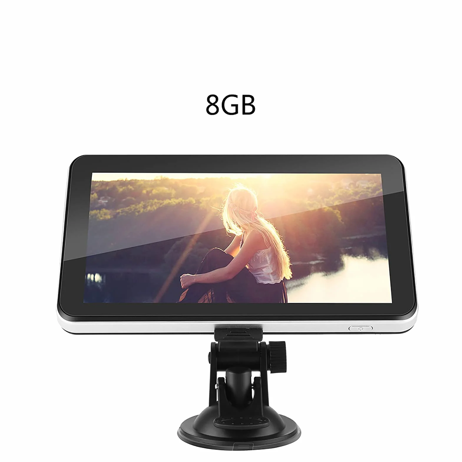 Nawigator GPS, 7-calowy ekran dotykowy Przenośny nawigator samochodowy Nawigacja GPS DDR256M 8G FM z bezpłatną mapą (Europa)