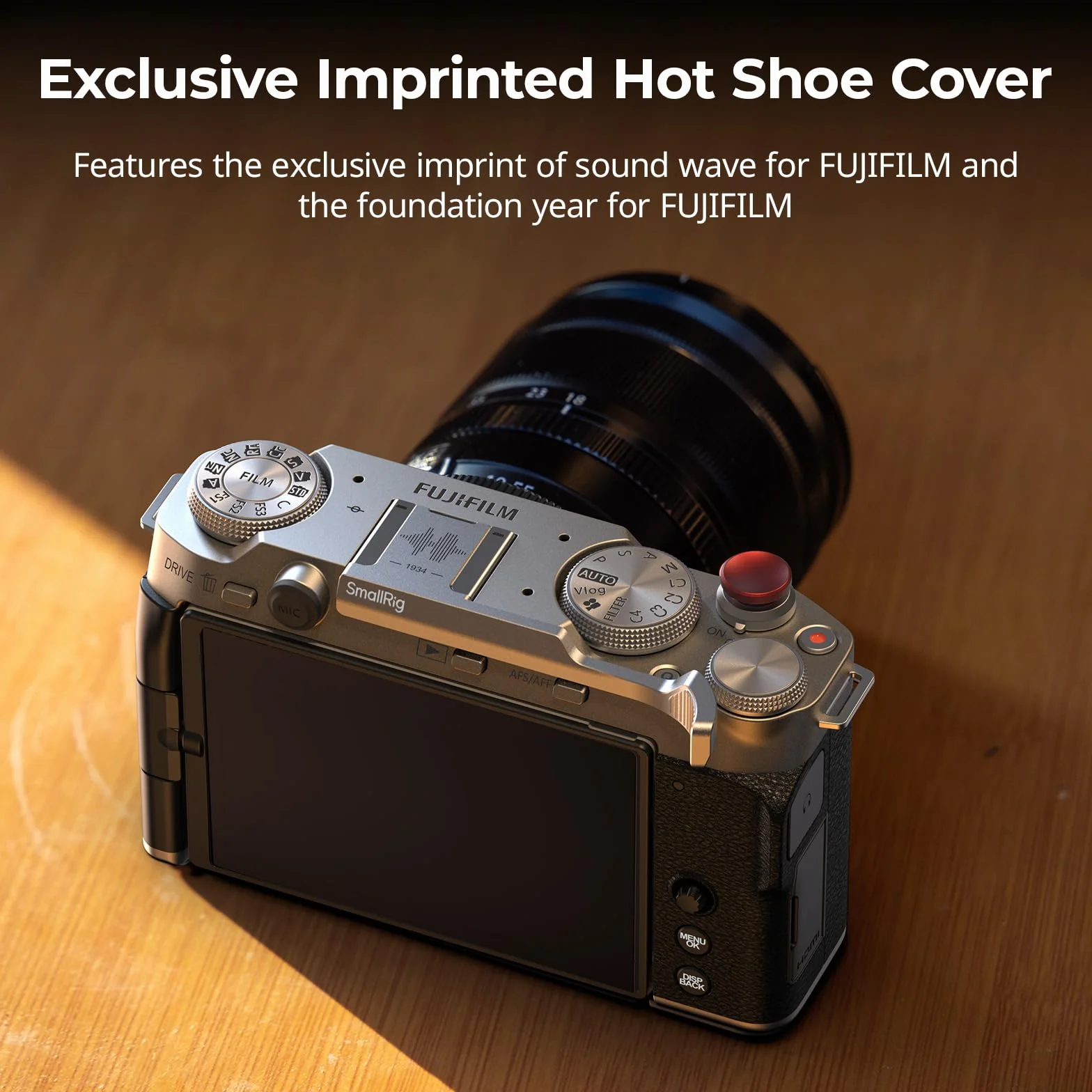 SMALLRIG Uchwyt kciuka z osłoną gorącej stopki do FUJIFILM X-M5 (srebrny) - 4877