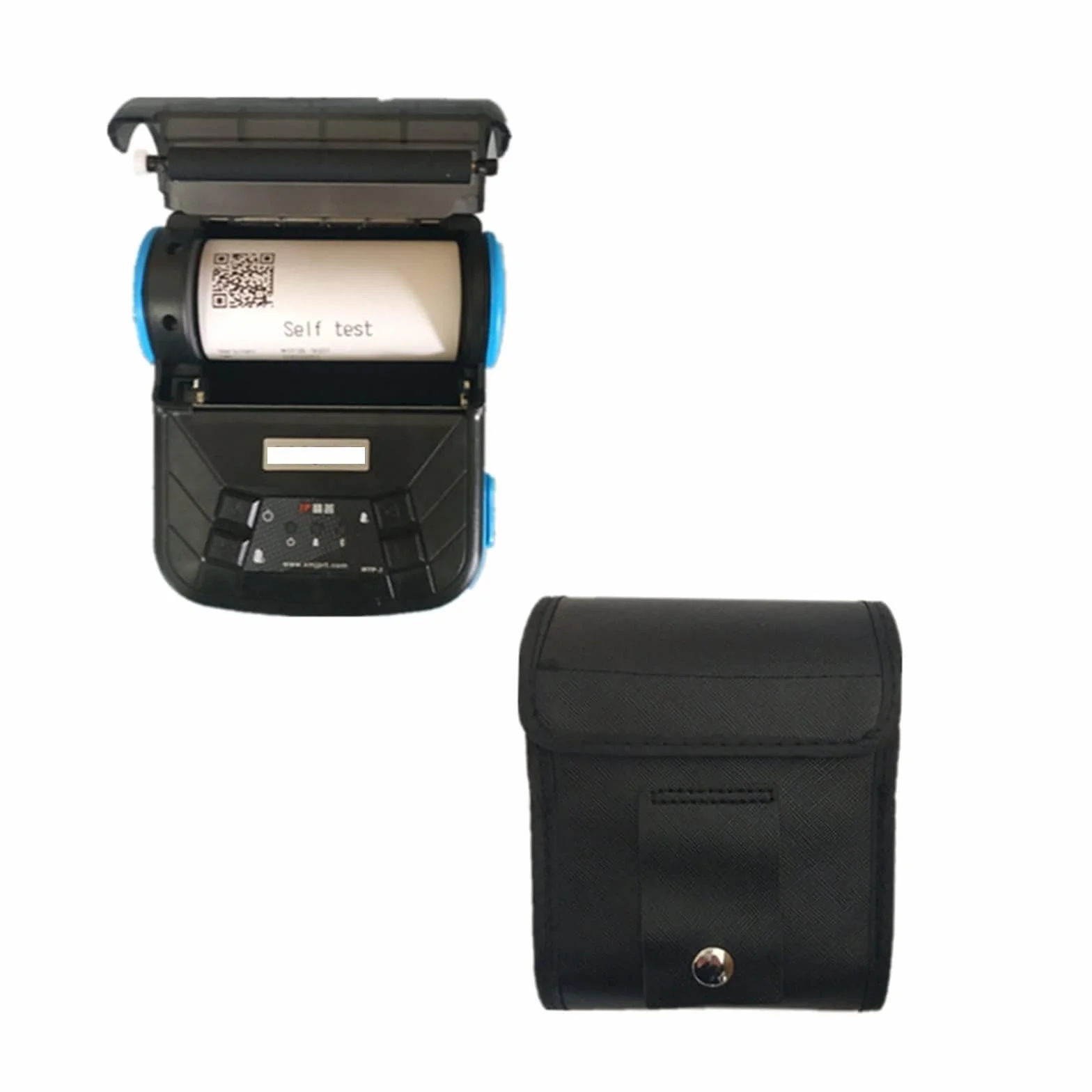 Drukarka RęCzna, DC 5V USB 3 "80mm Mini bezprzewodowa termiczna drukarka pokwitowań przenośna drukarka Bluetooth obsługa komputera papier do drukarki Impresora Drukuj W Dowolnym Miejscu(Add Case)